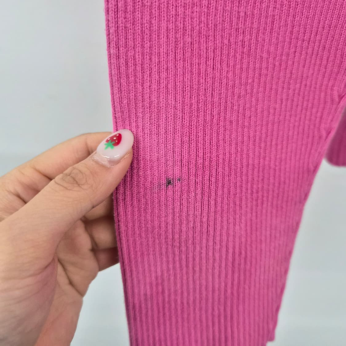 폴로랄프로렌 핑크 골지 폴라 니트 여성 L 상품이미지2