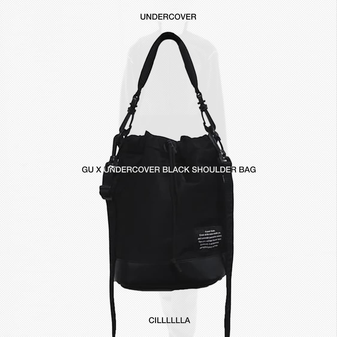 GU X UNDERCOVER 지유X언더커버 블랙 숄더백 상품이미지1
