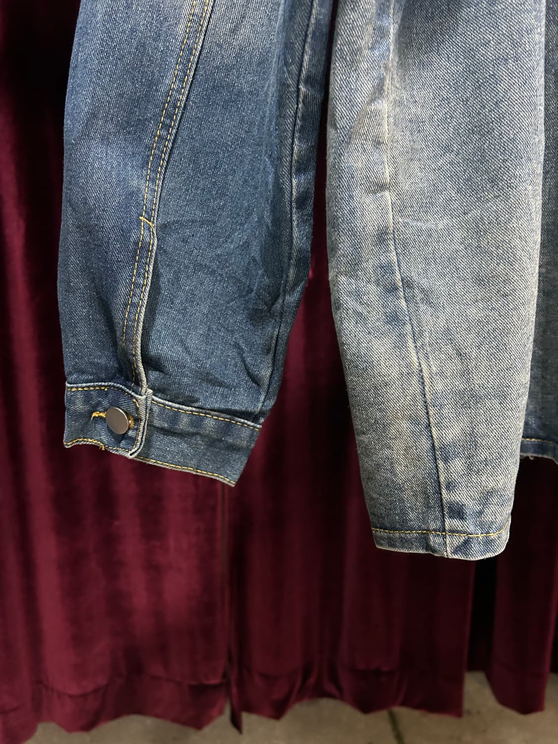 vintage china collar st denim jacket 상품이미지9