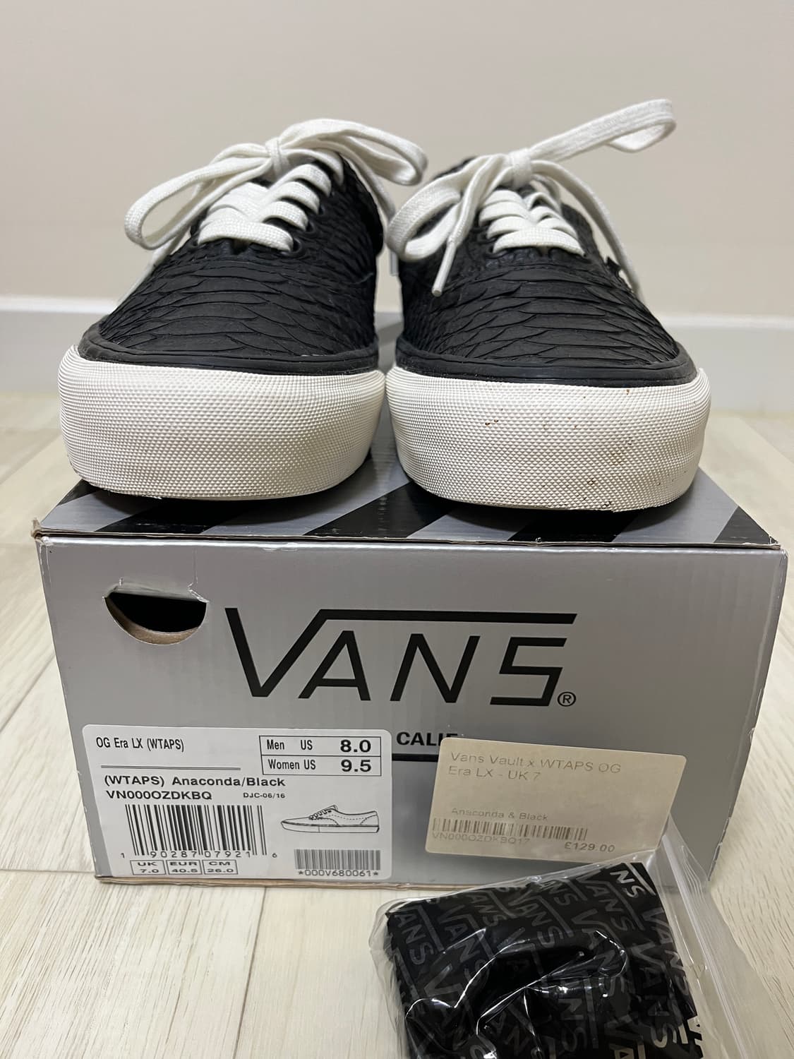 반스볼트x더블탭스 에라 아나콘다 블랙 US8 260 vans vault 상품이미지3