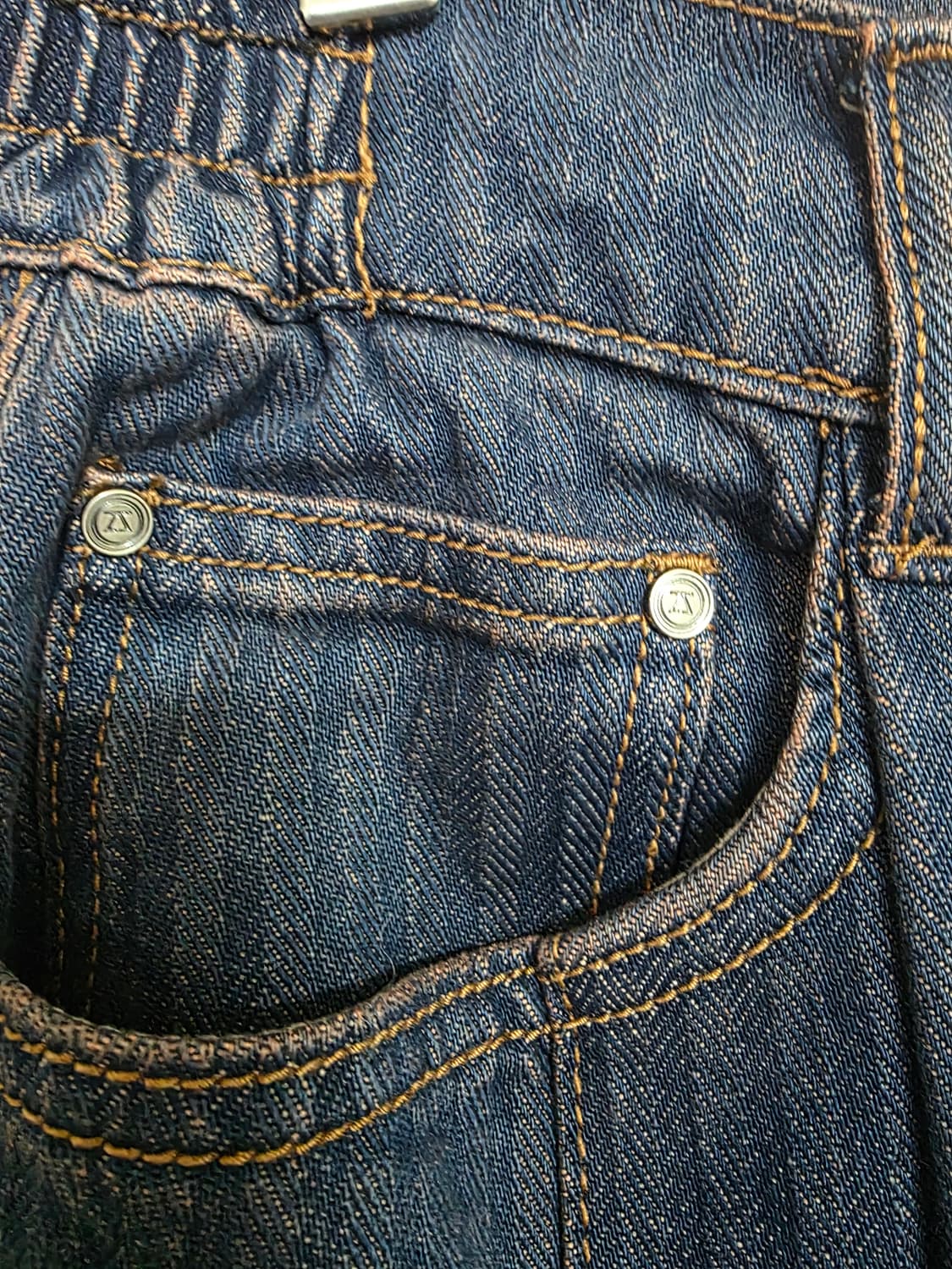 지오송지오 웨스턴 헤링본 데님 82사이즈(32) 상품이미지4