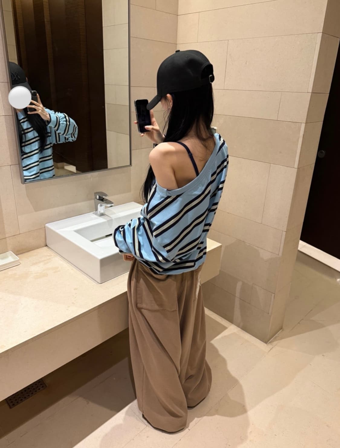 (새상품) 데이도어 단가라 보트넥 티 상품이미지1