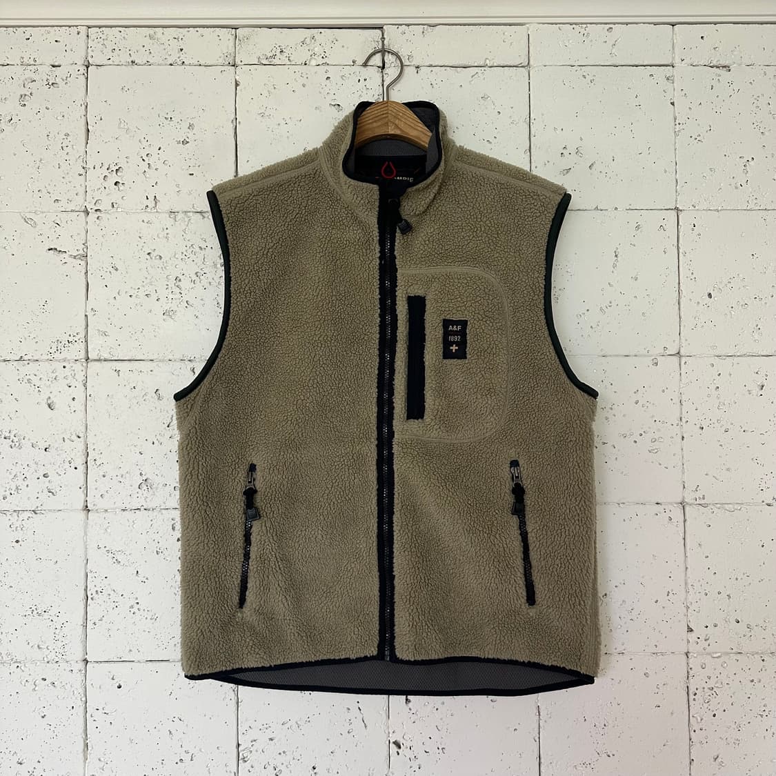L 아베크롬비 양털 후리스 조끼 상품이미지1