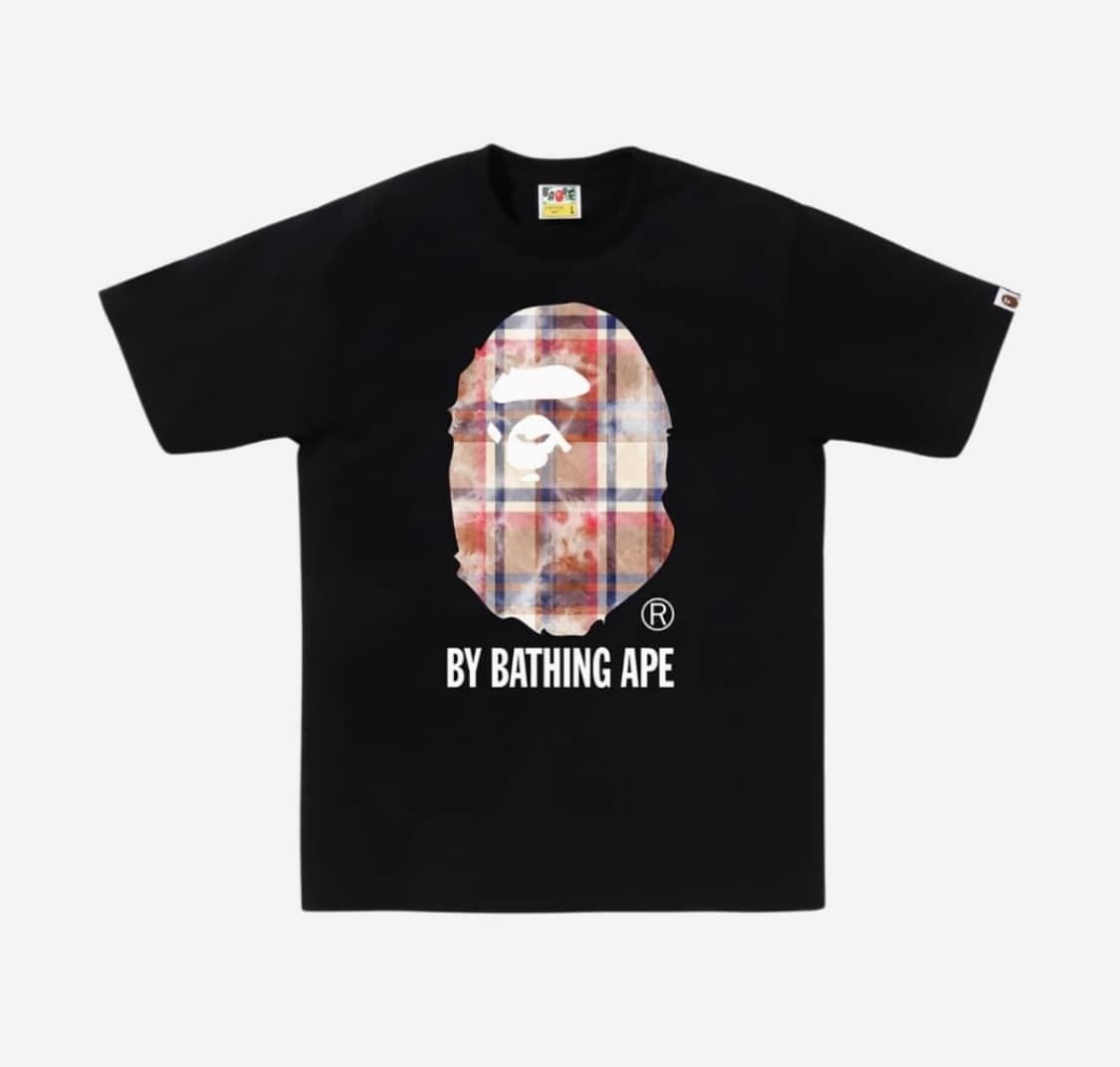 베이프 블리치드 베이프 체크 바이 베이싱 에이프 티셔츠 상품이미지2