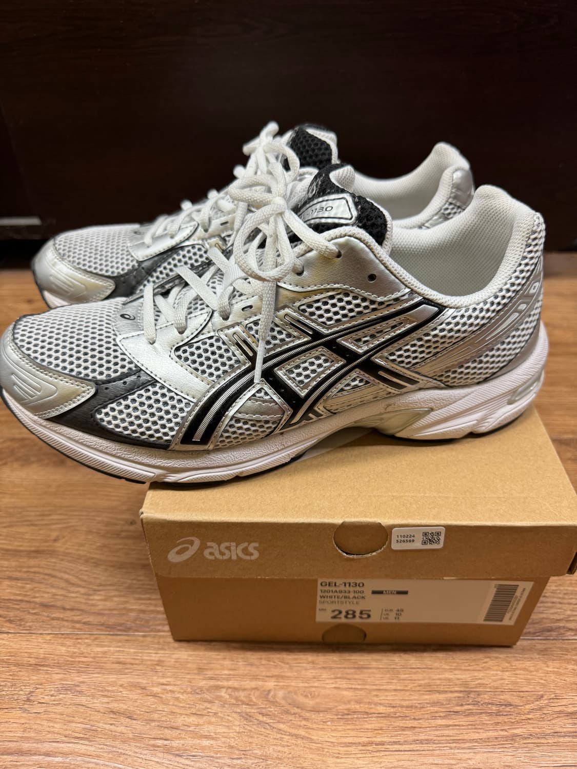 아식스 젤 1130 화이트 블랙 285 상품이미지1