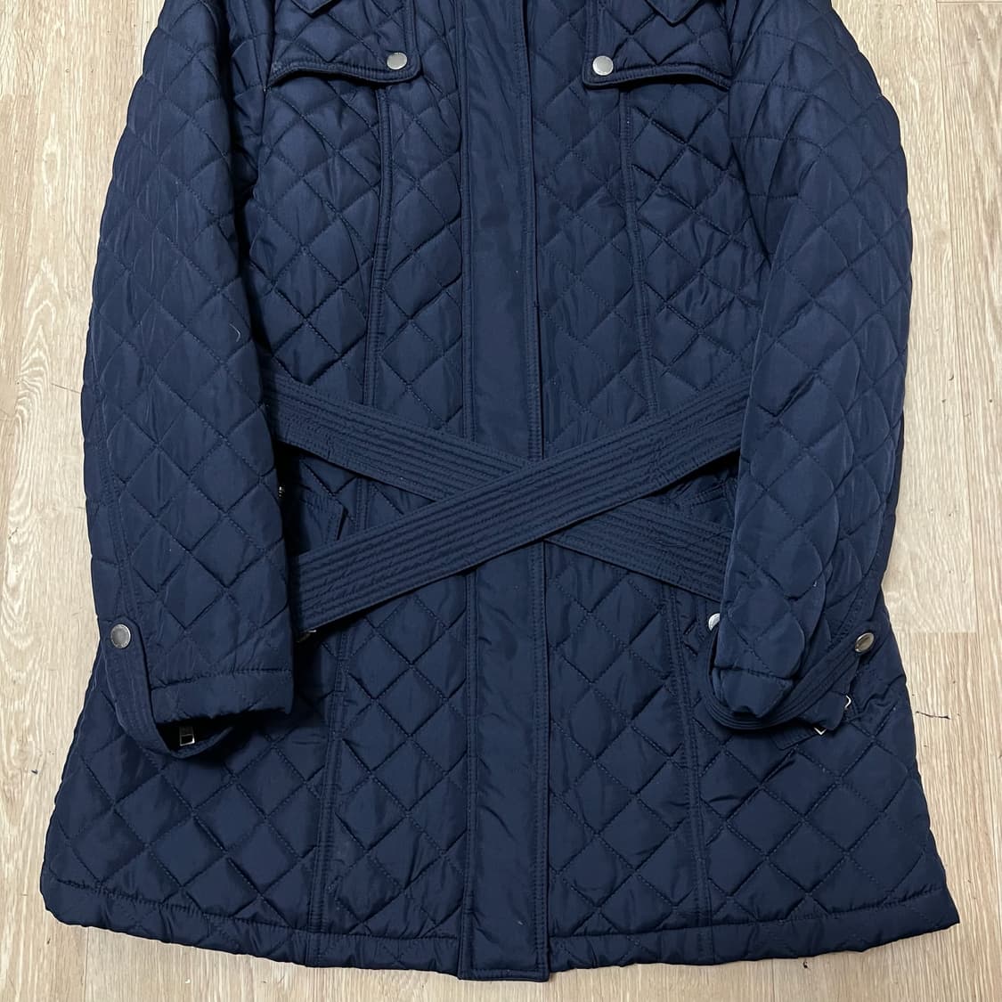 타미힐피거 여성 클래식 트렌치 롱 퀼팅점퍼 롱패딩 M/95  상품이미지3