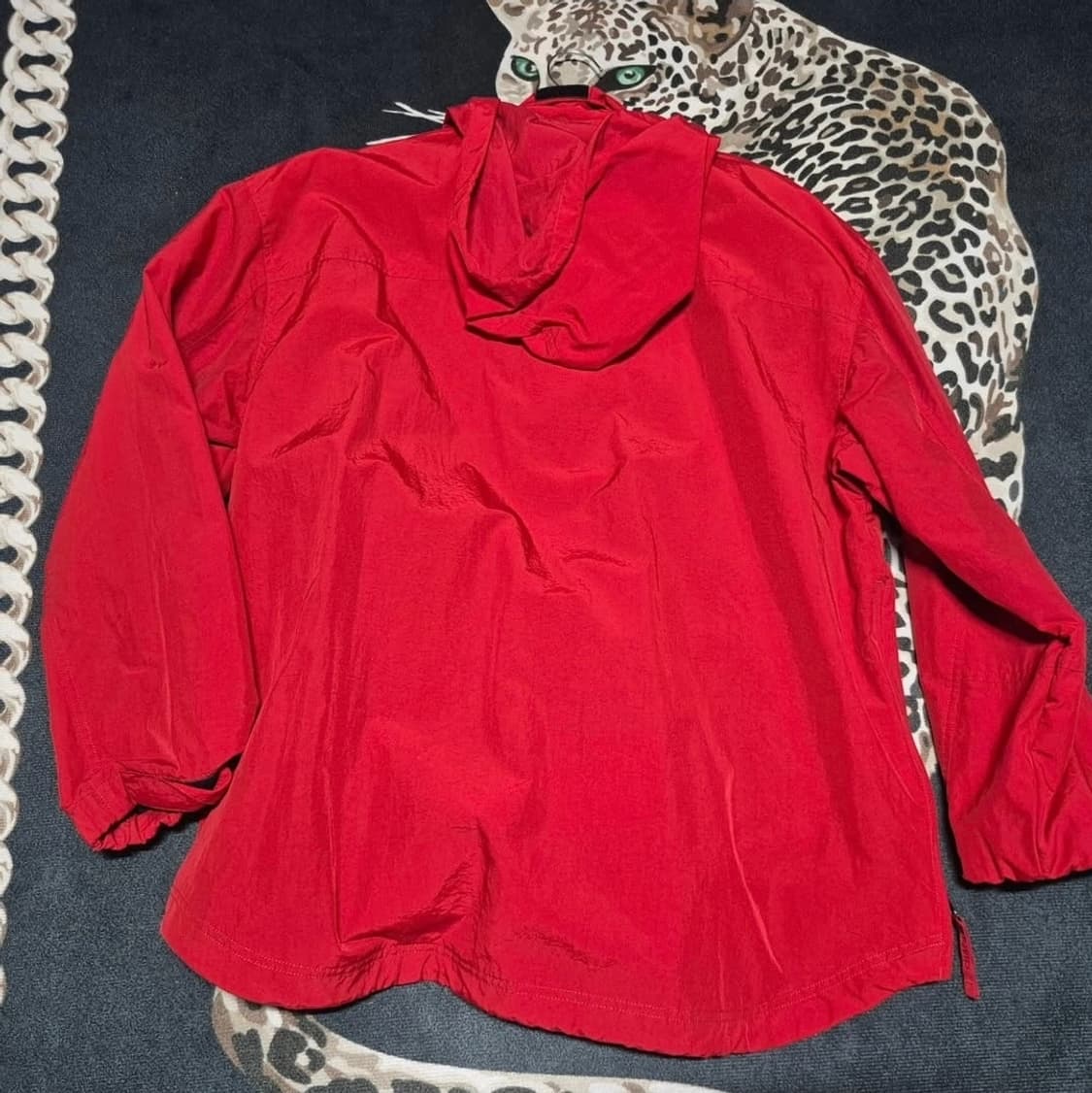 90's 챕스 랄프로렌 나일론 쉘 하프 집 아노락 자켓 L 상품이미지4