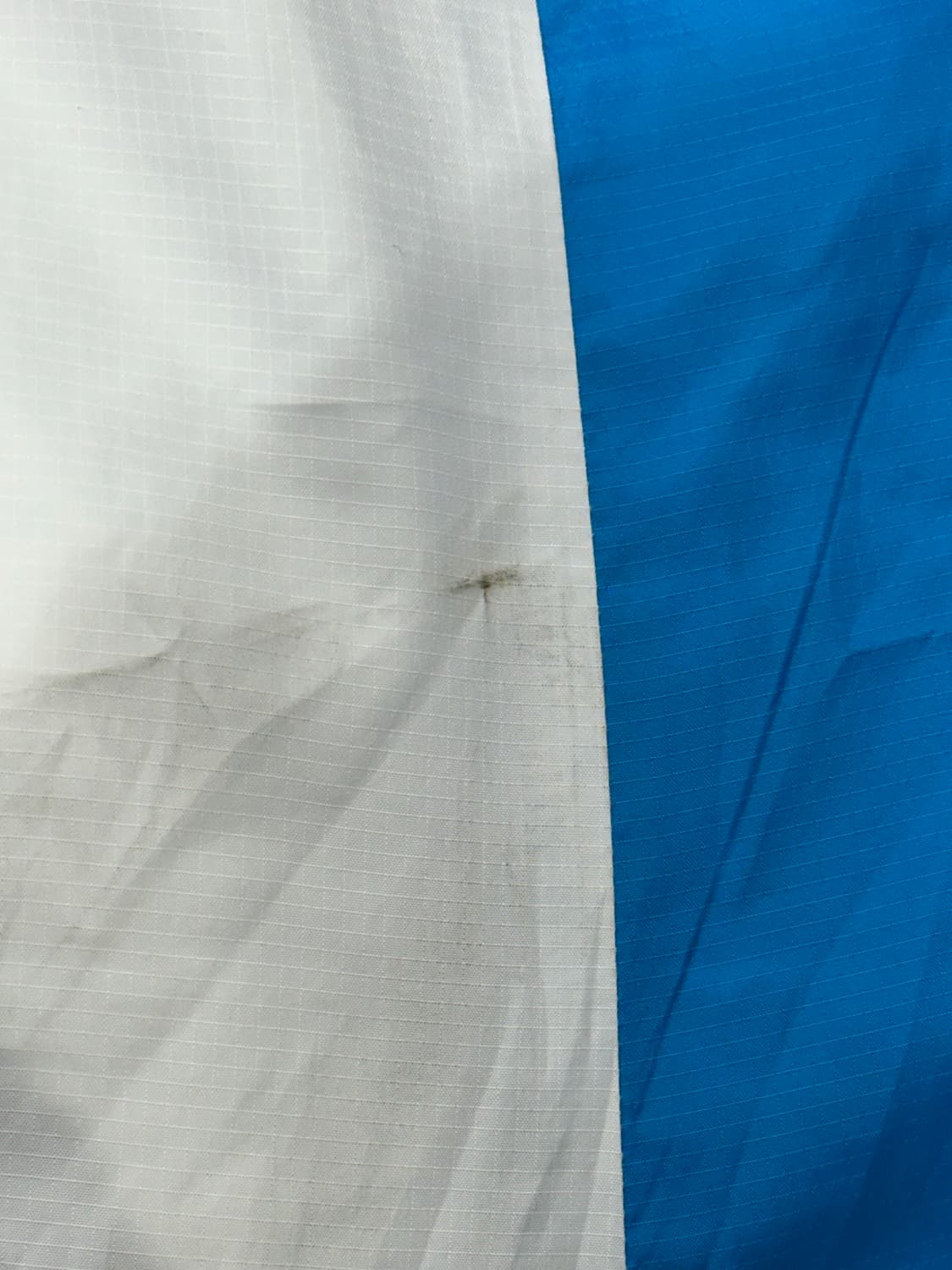 빈티지 화이트 블루 라인 바람막이 자켓 L 상품이미지9