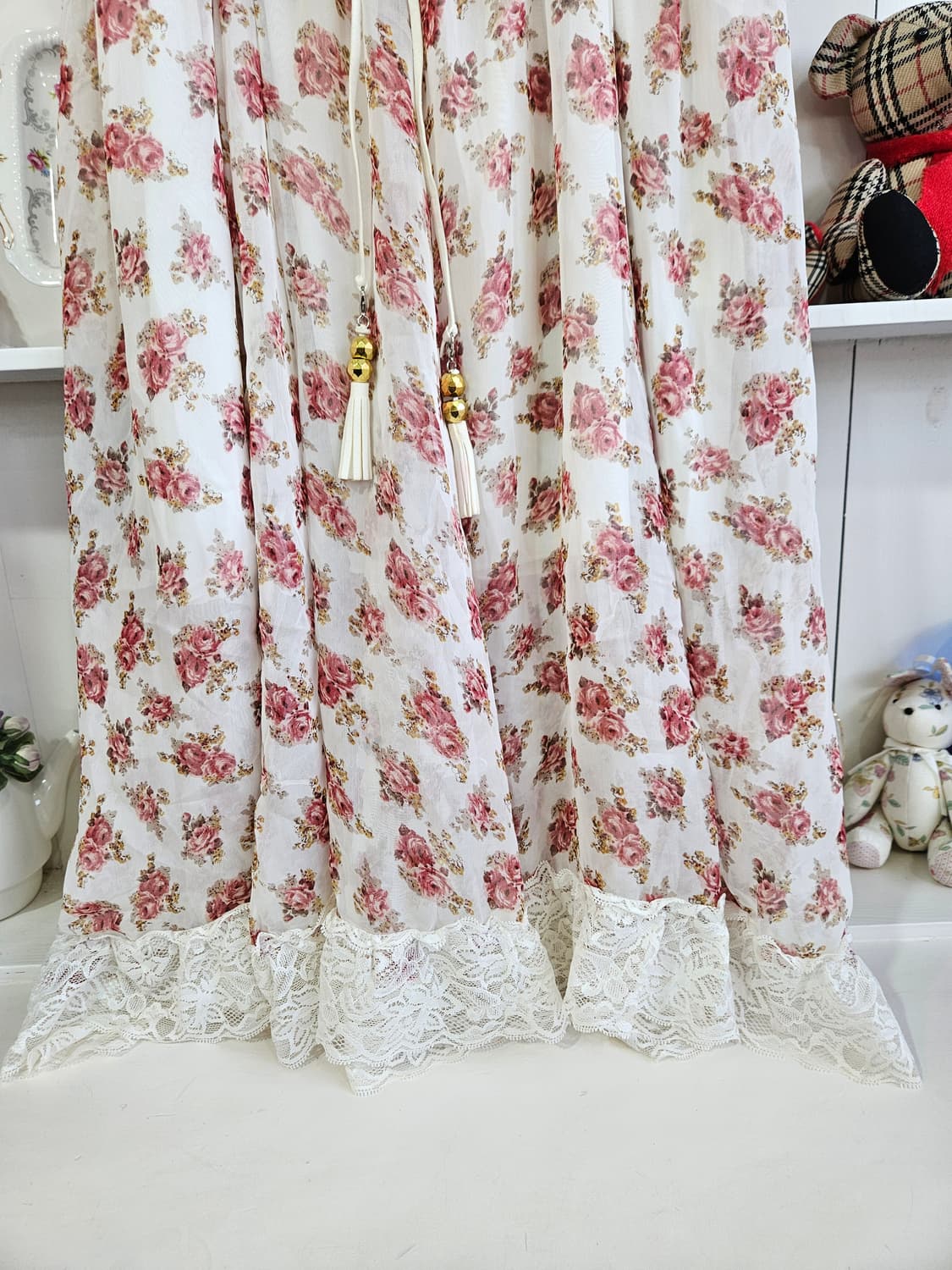 플라워 레이스 2way 뷔스티에 원피스 상품이미지7