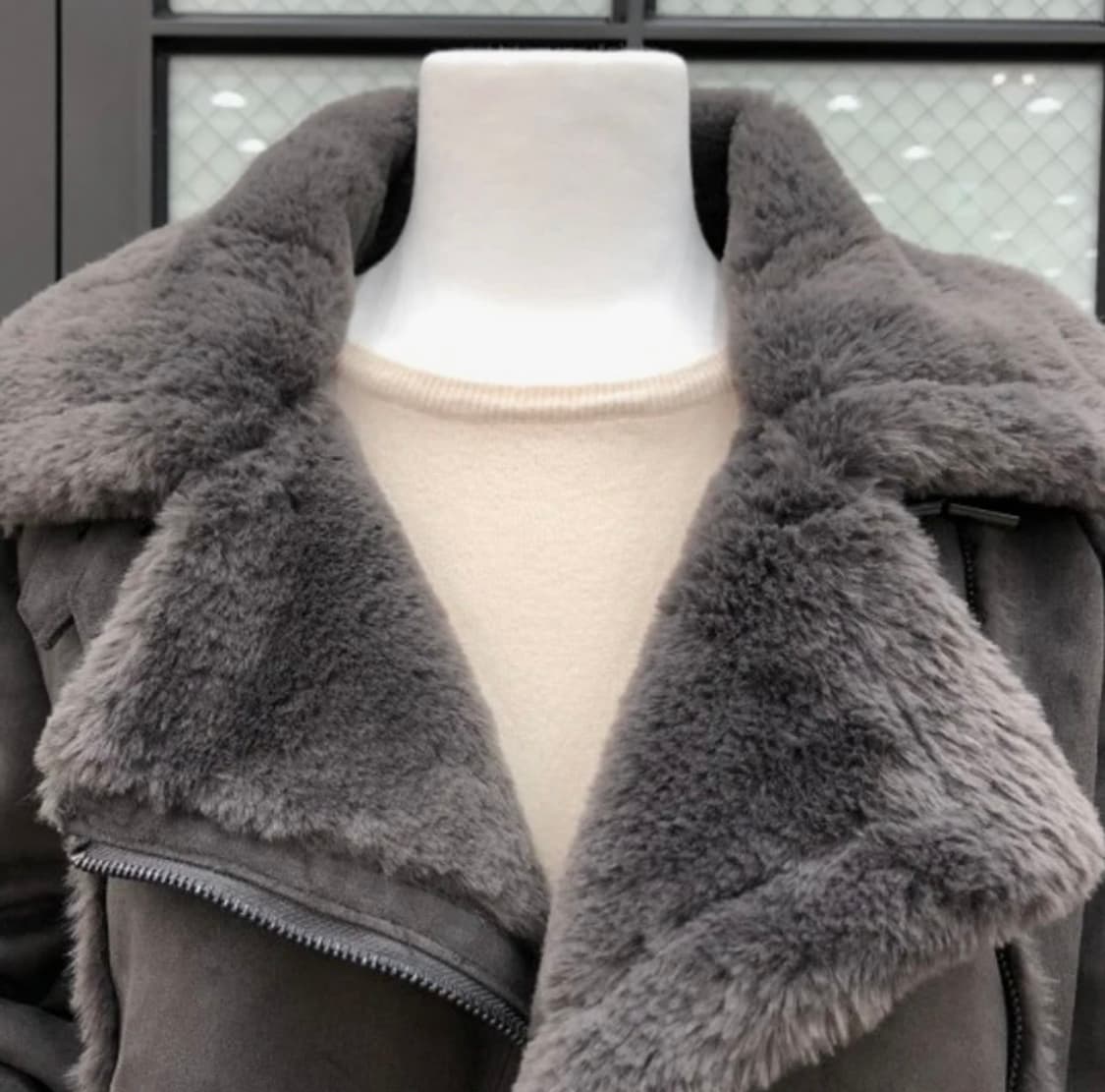 버클 스웨이드 라이더 숏 무스탕 상품이미지4