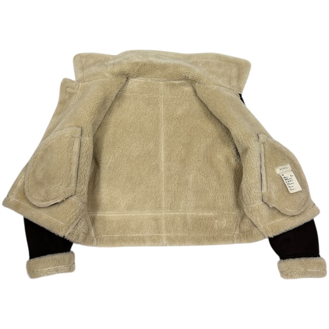 호와스 마틸다 쉐어링 무스탕 자켓 다크 초콜렛 브라운 상품이미지2