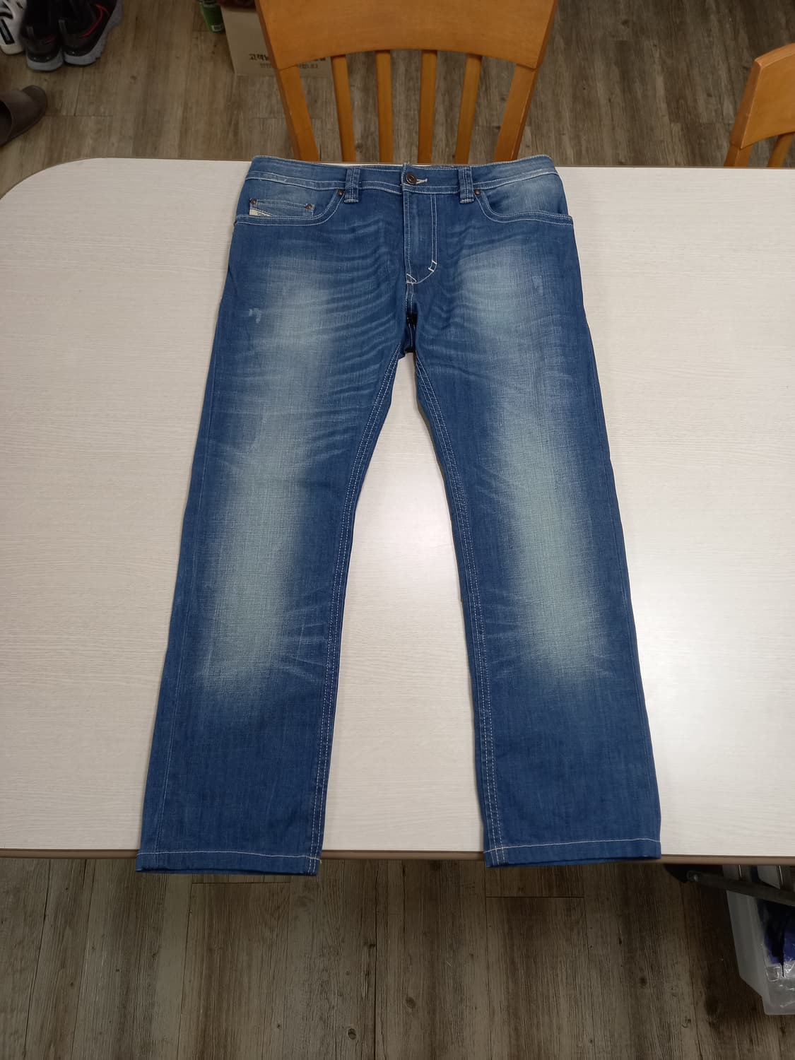 32 DIESEL 워싱 스판 슬림일자진 32-406 상품이미지1