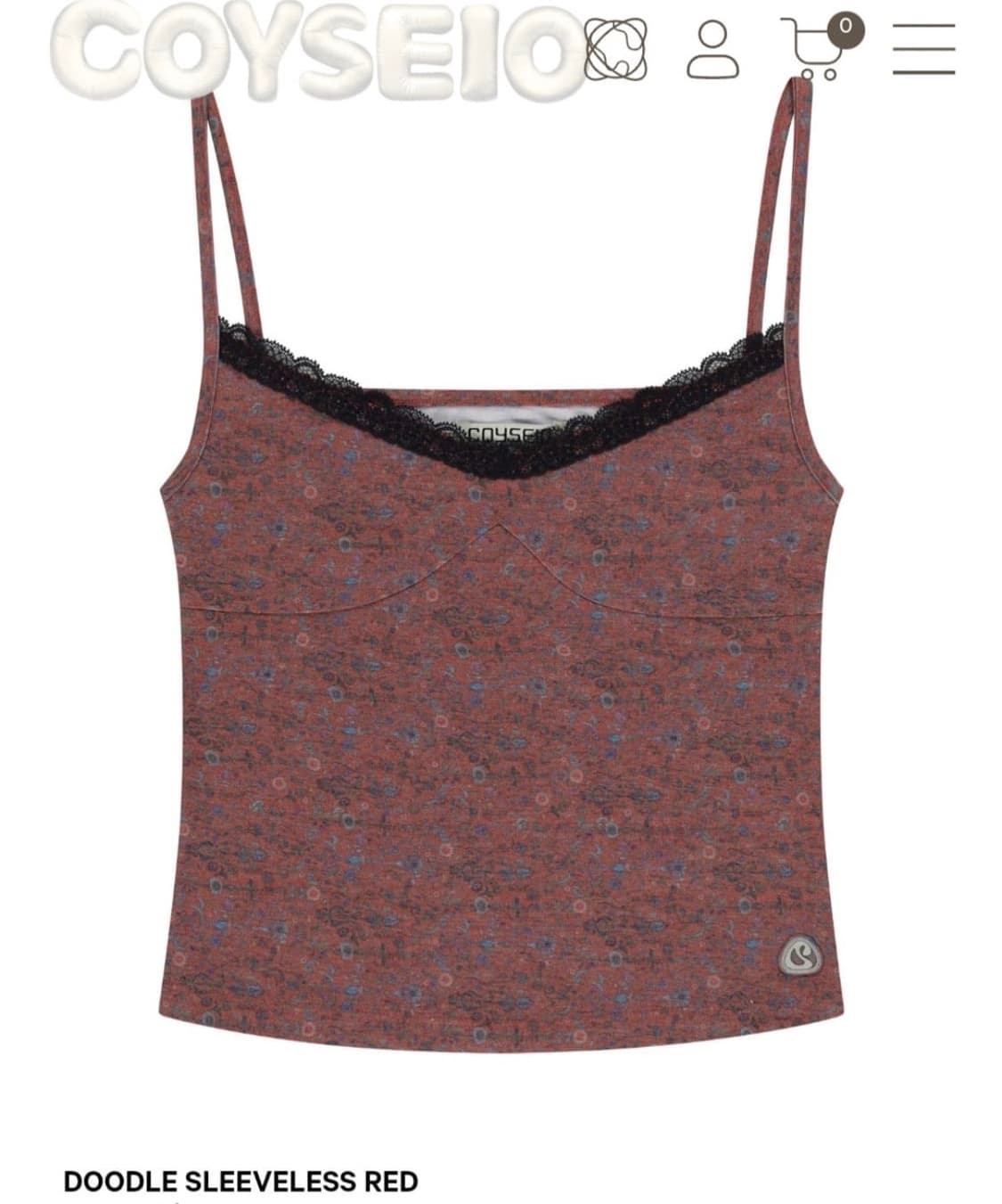 DOODLE SLEEVELESS RED 상품이미지1