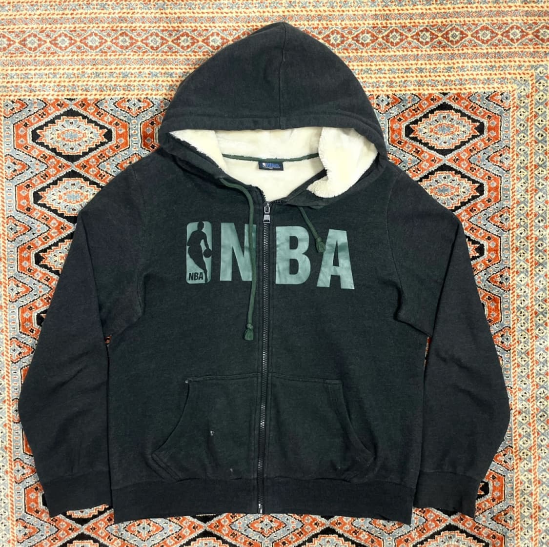 NBA 차콜 두꺼운 털안감 후드점퍼 남성XXL 상품이미지1