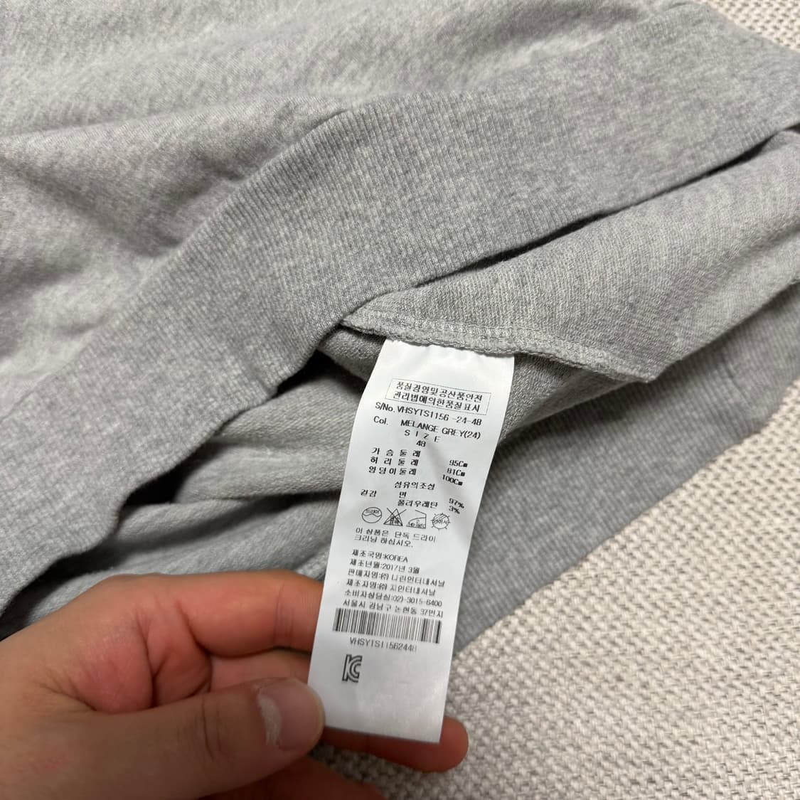 비비안웨스트우드 앵글로매니아 패치 그레이 스웻셔츠 상품이미지4