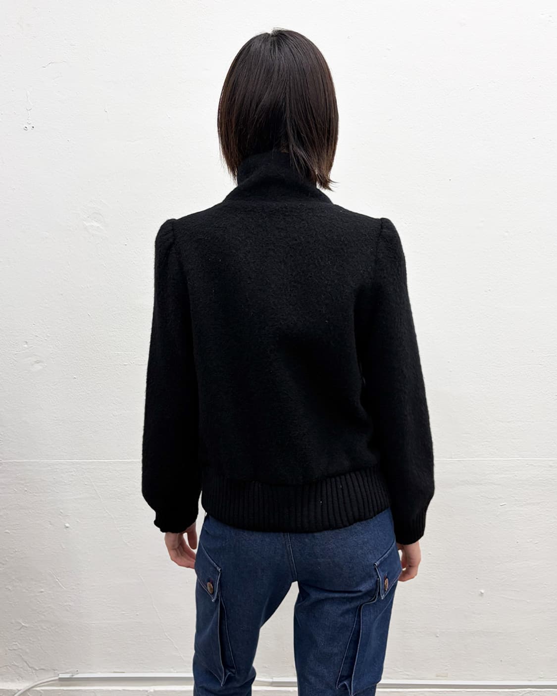 빈티지 리브드 울 자켓 상품이미지2