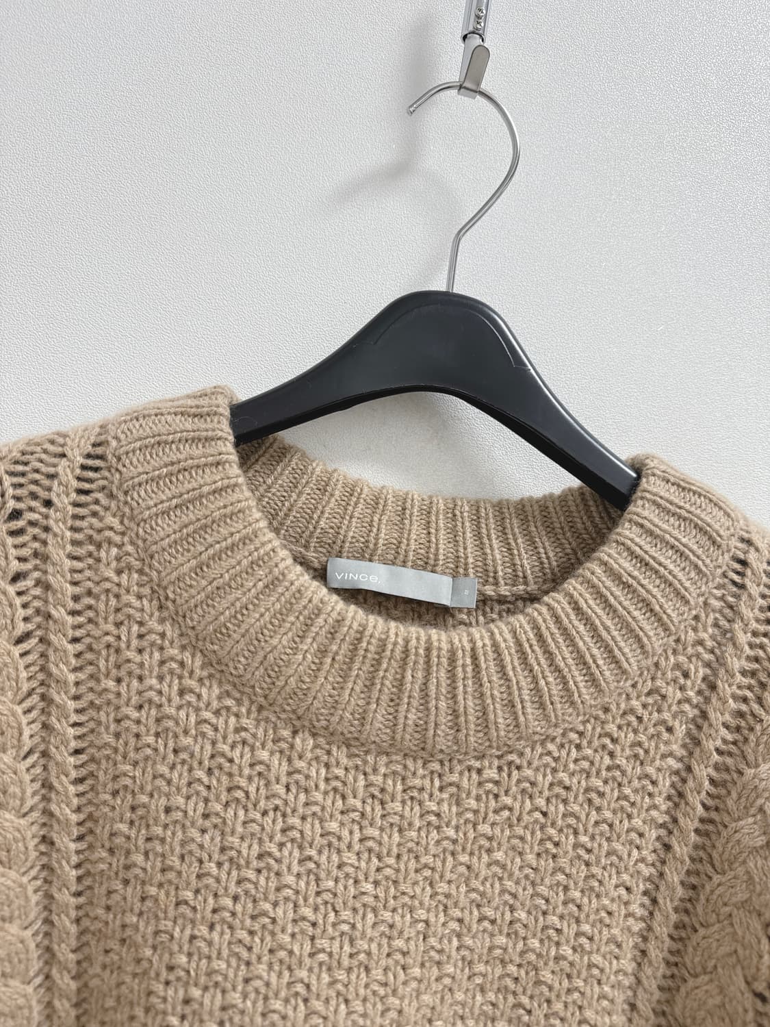 빈스 루즈핏  캐시미어 피셔맨 케이블 니트 상품이미지2