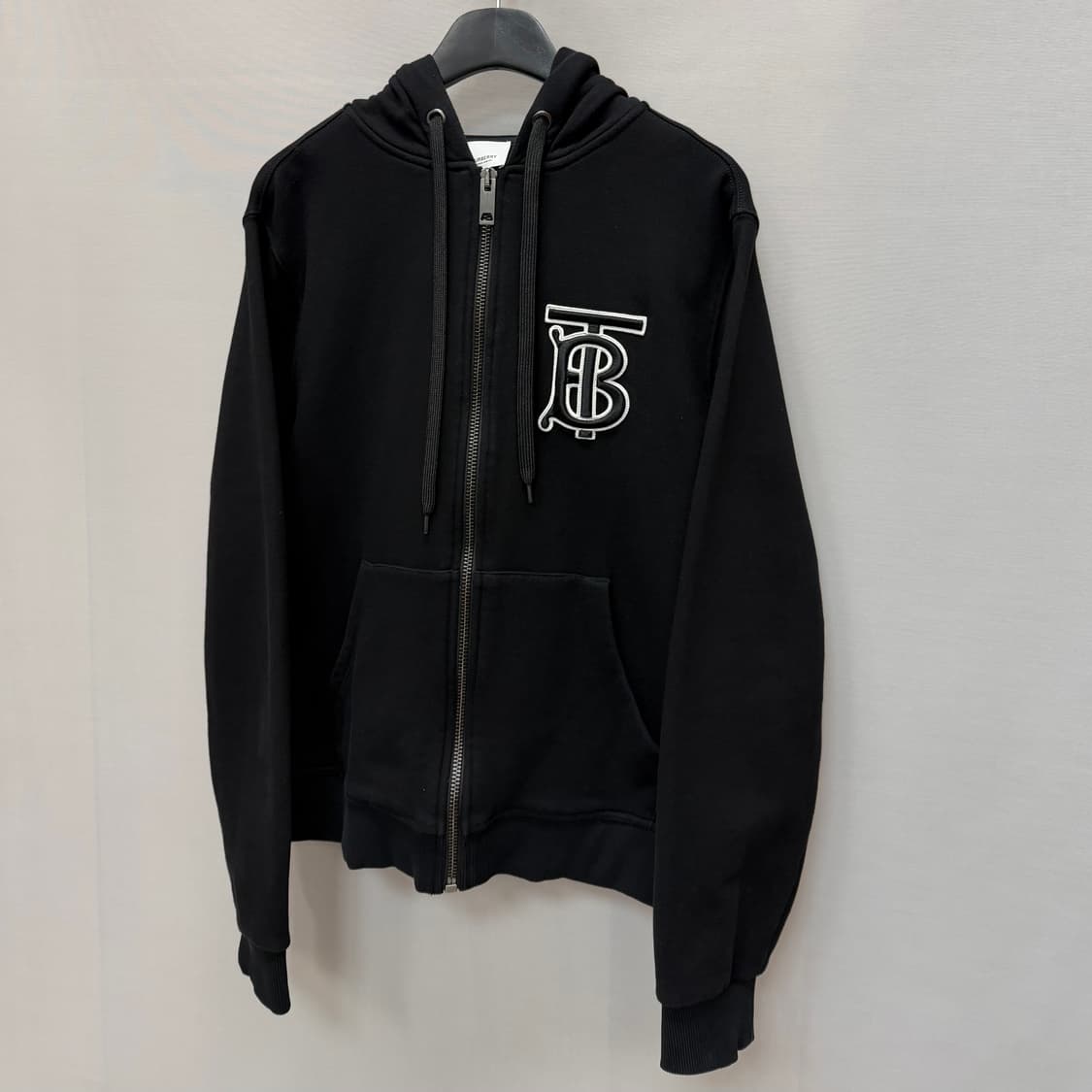 버버리 모노그램 모티브 코튼 후드집업 (100) 상품이미지3