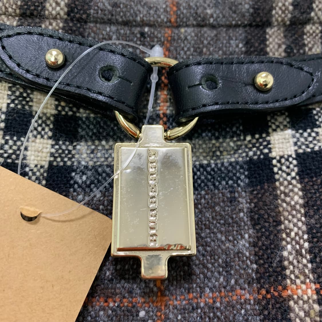 버버리 체크 패턴 울 벨트 빈티지 스커트 26-27인치 상품이미지3