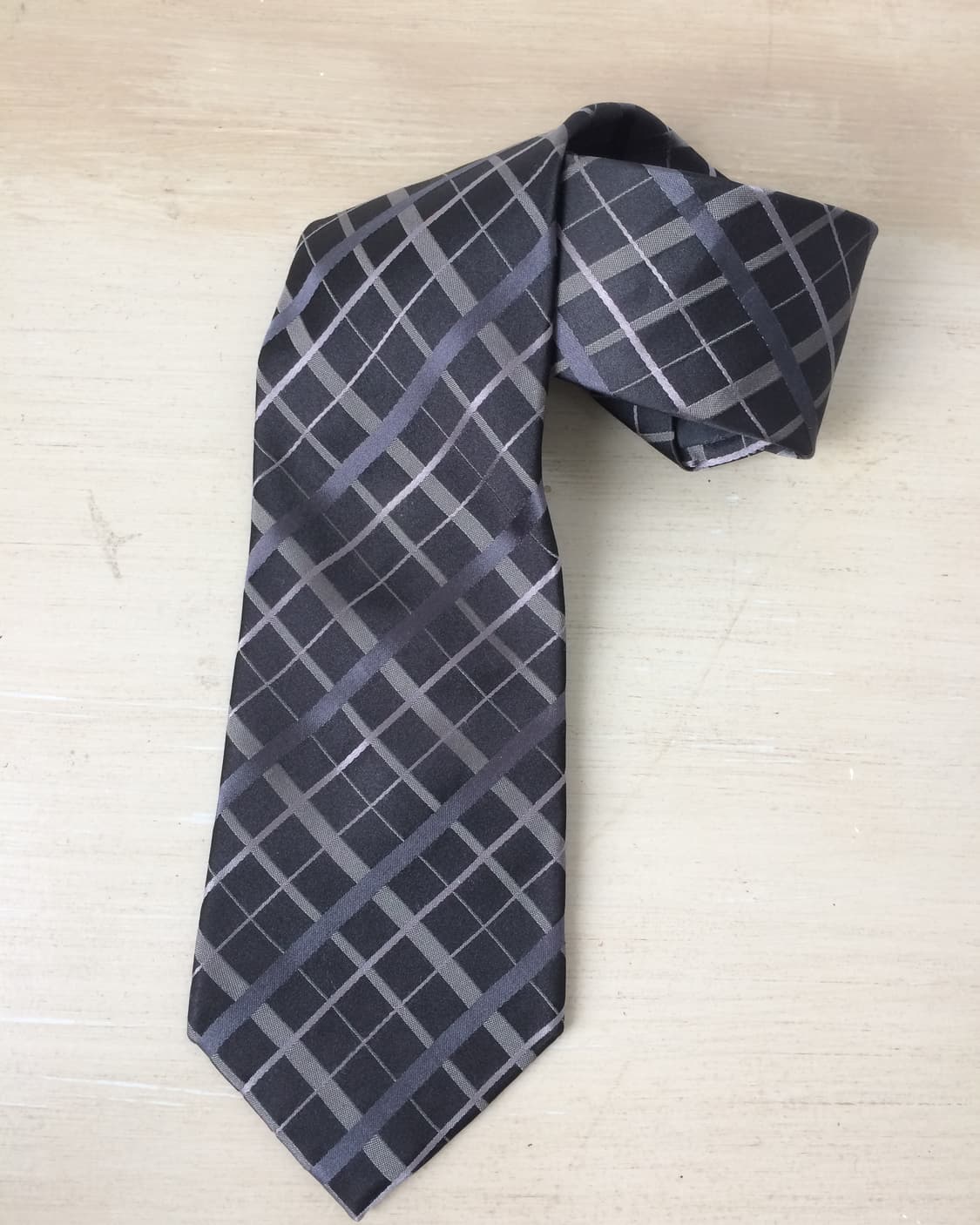ck check pattern tie 상품이미지1
