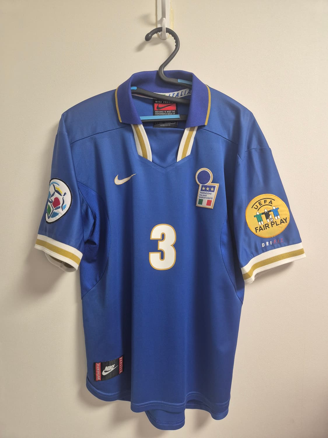 96-97 이탈리아 홈 말디니 정품 축구 유니폼  상품이미지1