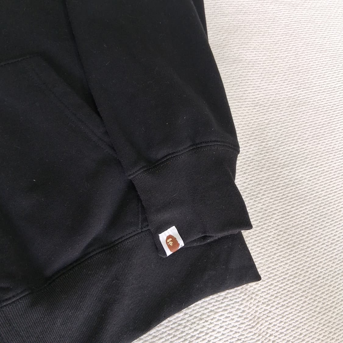 베이프 검정 카모 후드집업 상품이미지4