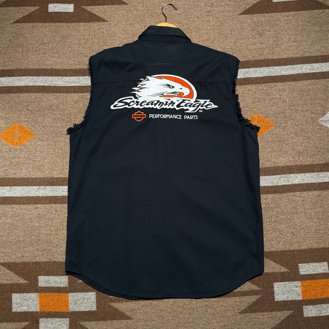 할리데이비슨 스트리밍이글 민소매 셔츠 L 블랙 상품이미지1