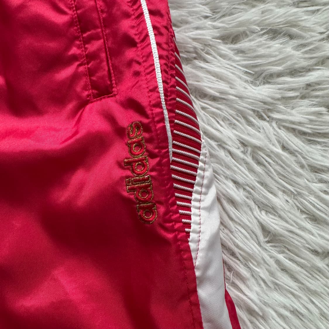 ADIDAS 일본빈티지 나일론 와이드 팬츠 아디다스 나일론팬츠 L 상품이미지4