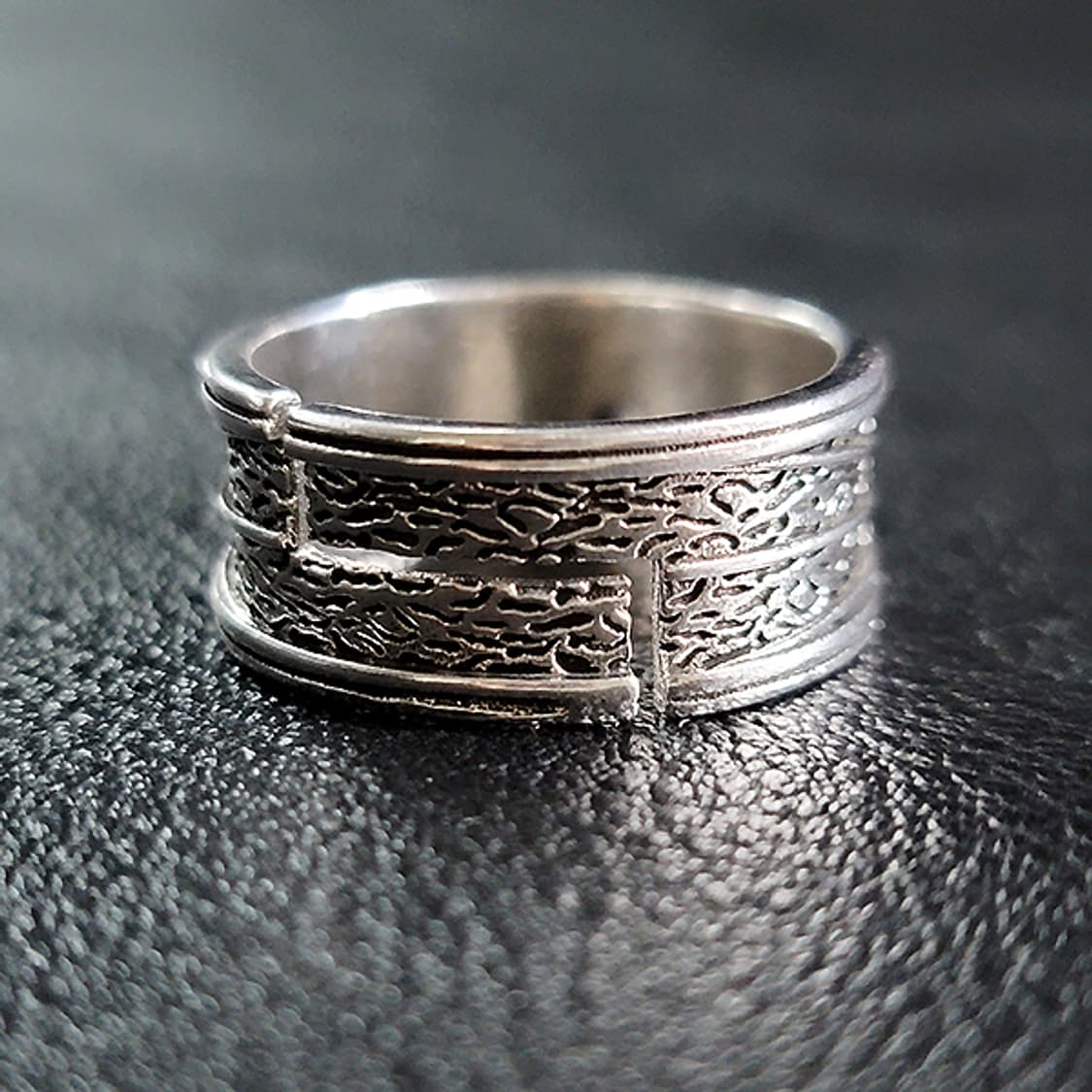 Nikke 실버 남자 엔틱 빈티지 명품 황금 승리 왕관 반지 상품이미지3