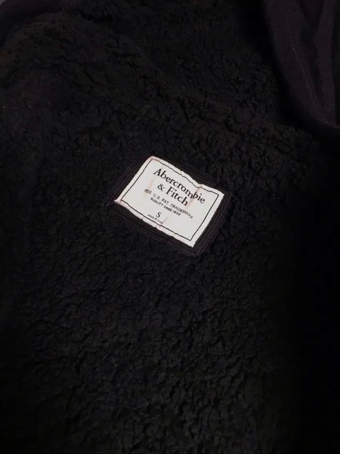 아베크롬비 양털 후드집업 S(새상품) 상품이미지4