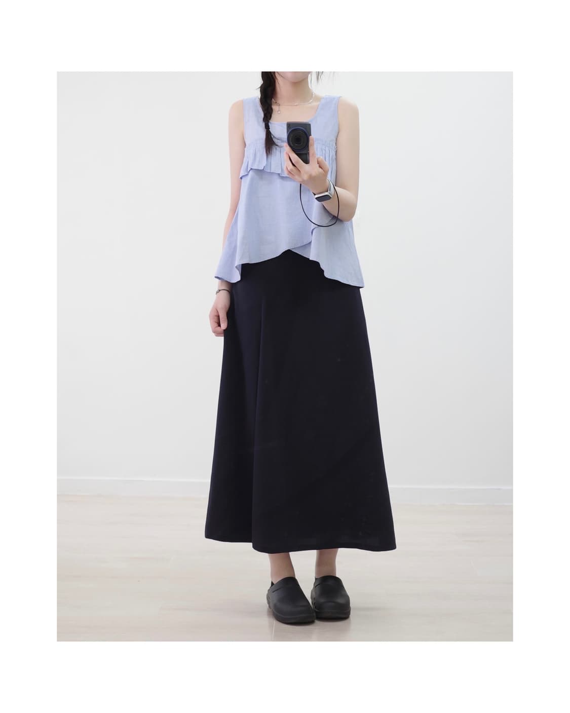Sky blue layered sleeveless 상품이미지1