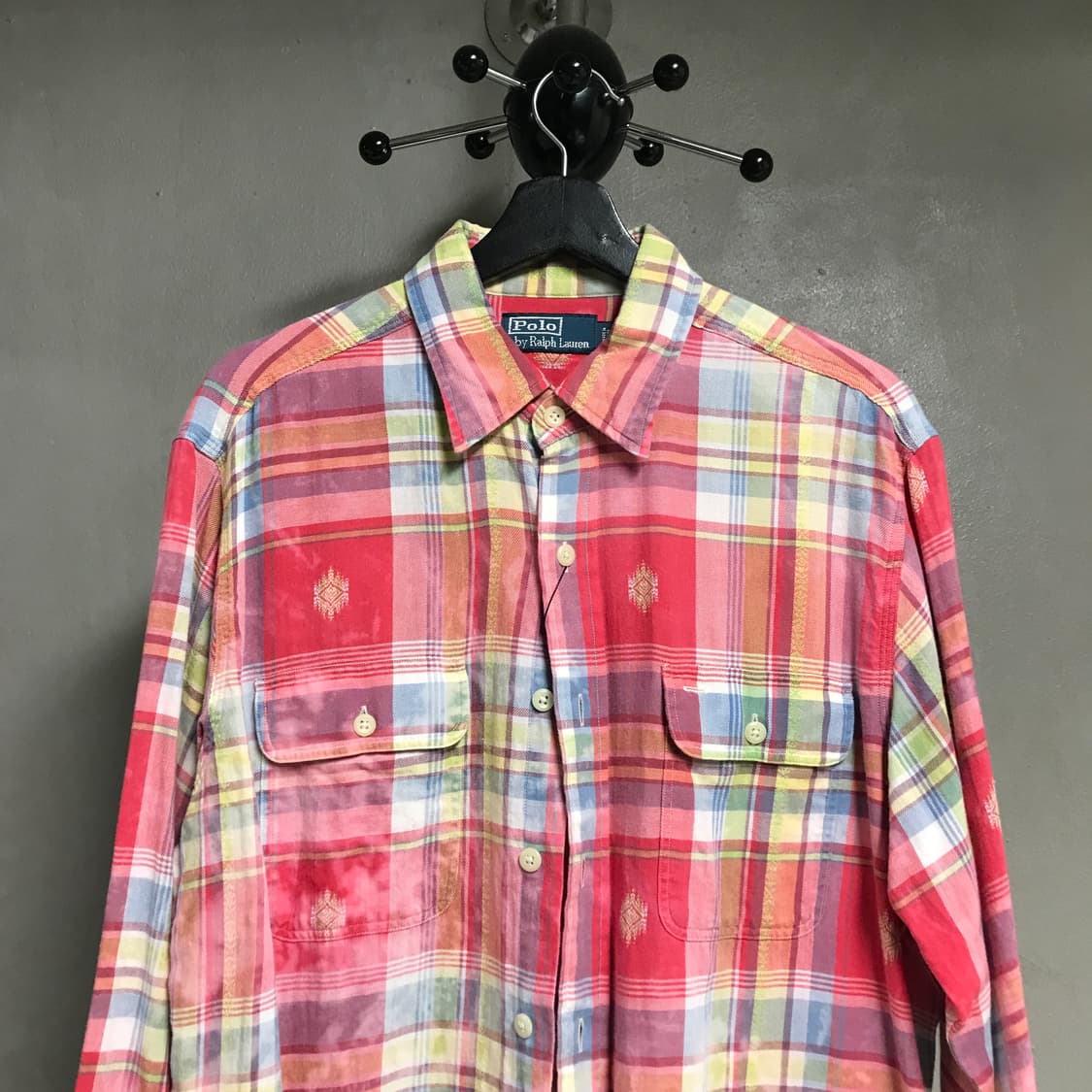 폴로 랄프로렌 투 포켓 체크 셔츠 L 상품이미지2