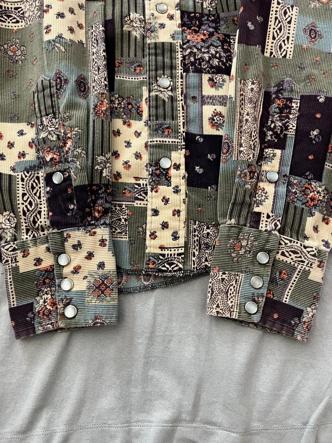 70s H bar C 코듀로이 웨스턴 셔츠 상품이미지6