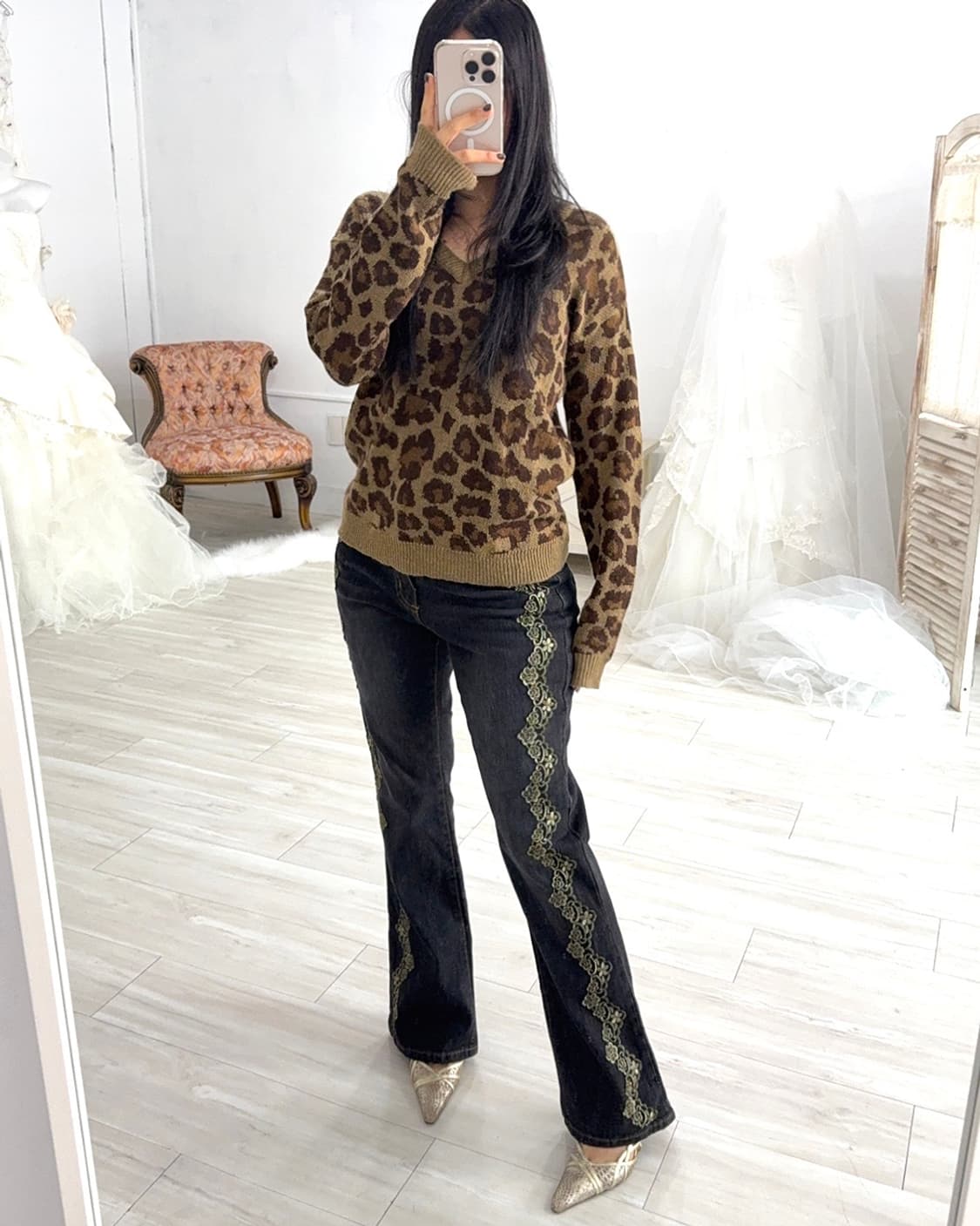 Oriental Fairy Bootcut Denim pants 상품이미지5