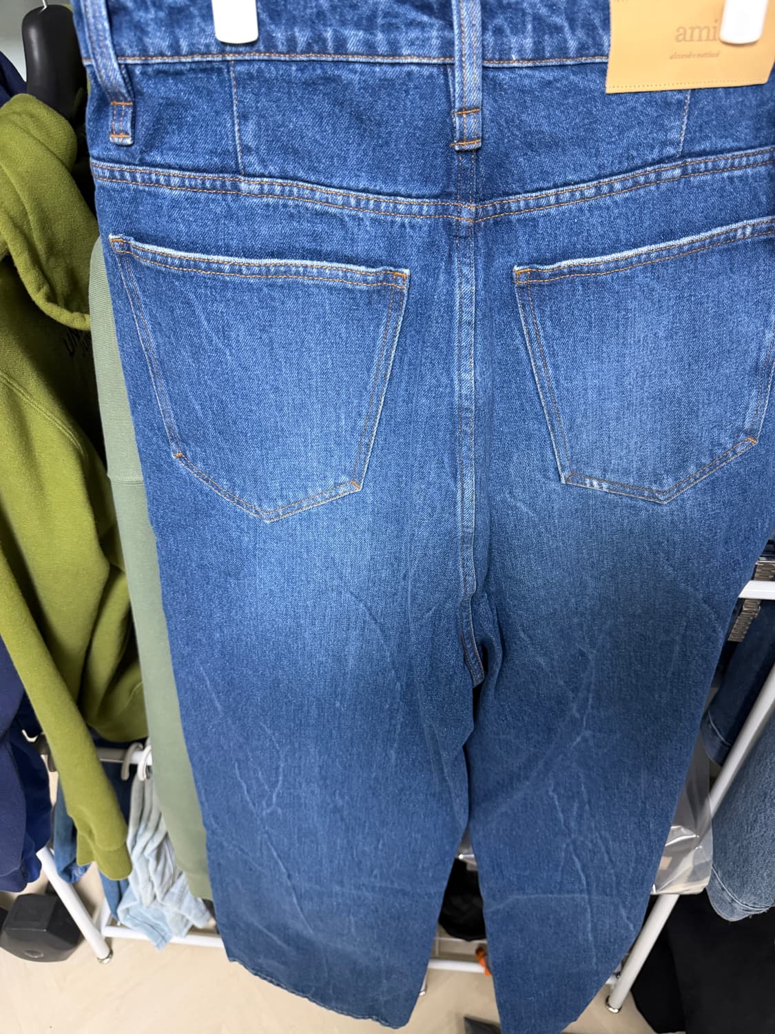 아미 배기핏 데님진 블루(32 새상품) 상품이미지10