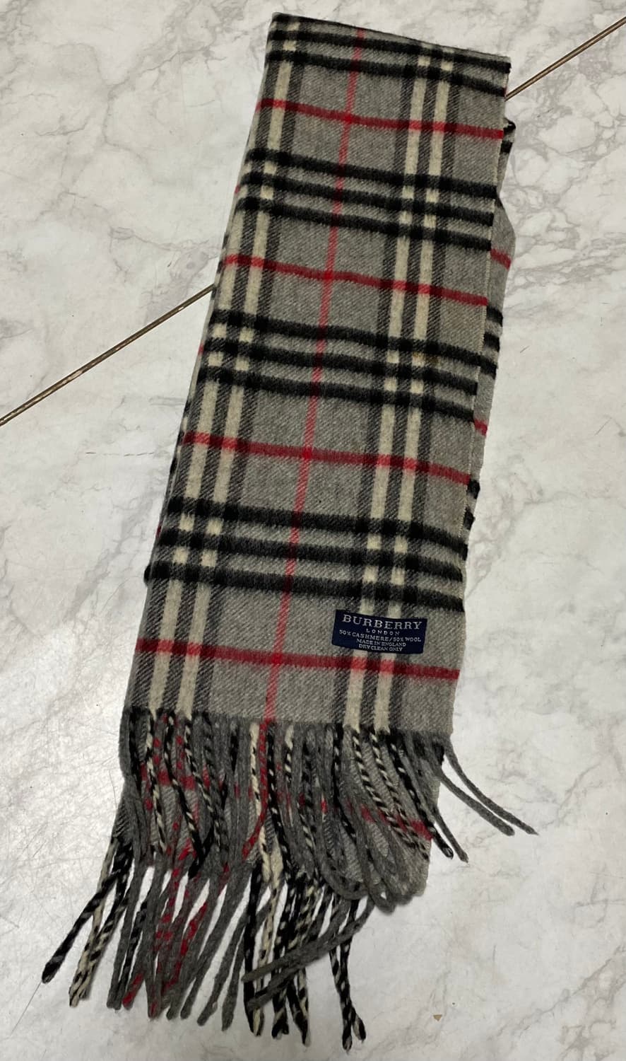 버버리 캐시미어50 울 50 롱 목도리 상품이미지3