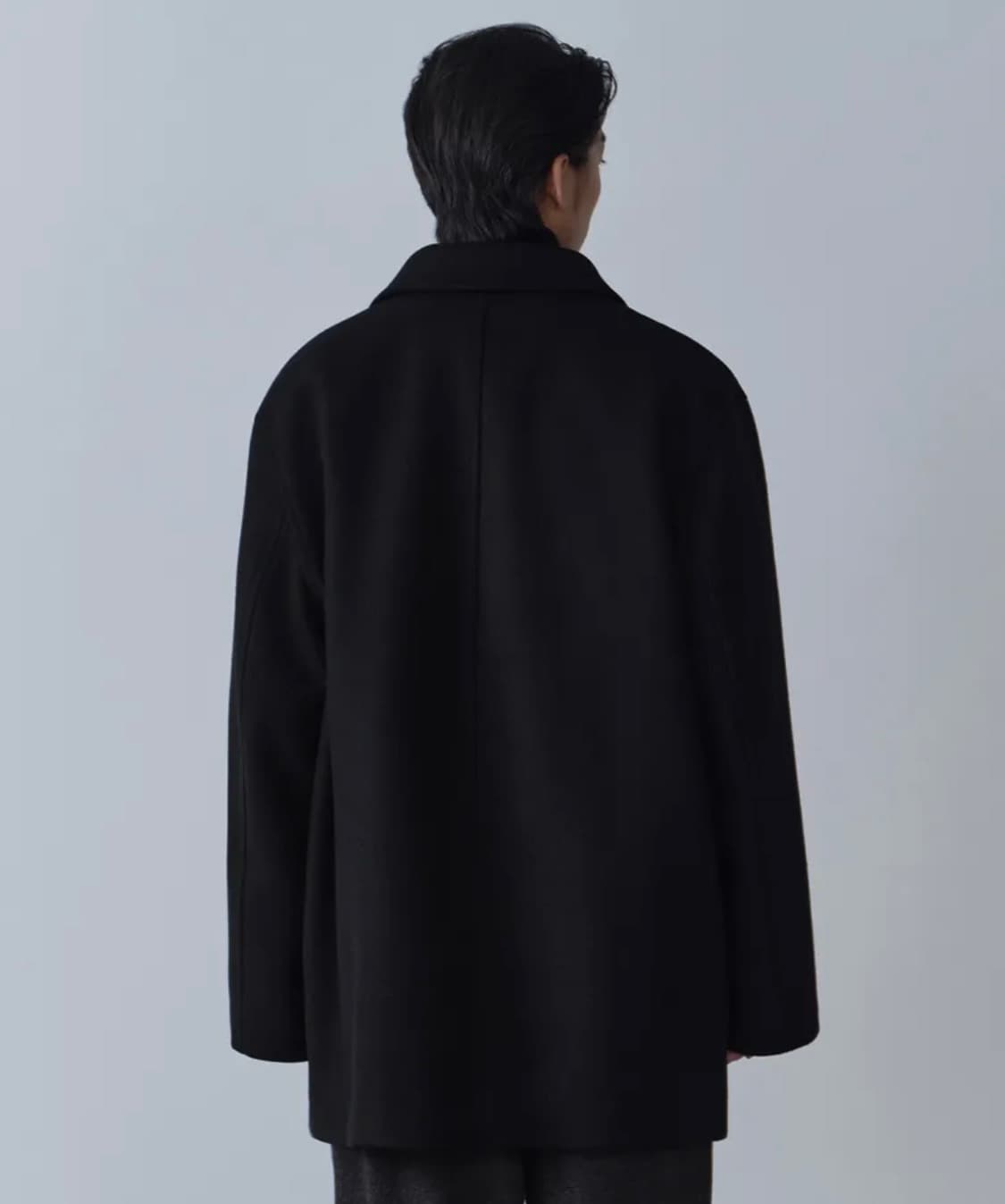 (L)무신사스탠다드 울 블렌드 오버사이즈 카코트 [블랙] 상품이미지4
