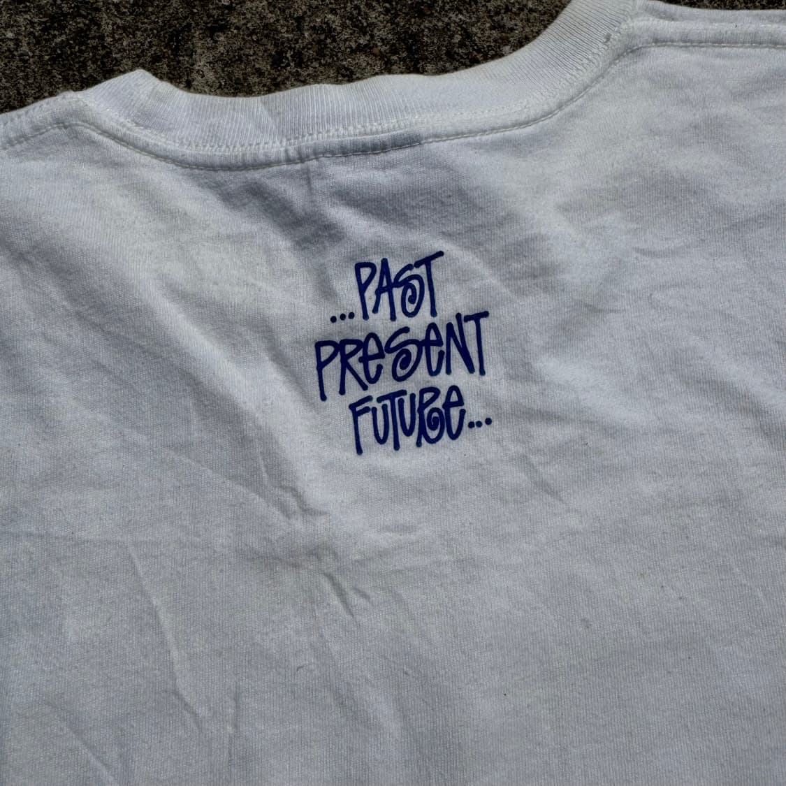 [XL] 00s Stussy 스투시 30년 기념 흰색 반팔티 상품이미지8