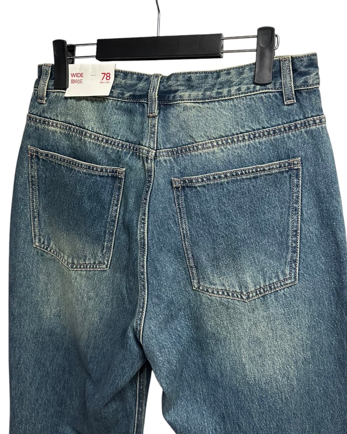 (새상품) 에잇세컨즈 에센셜 와이드핏 데님팬츠 78size 상품이미지6