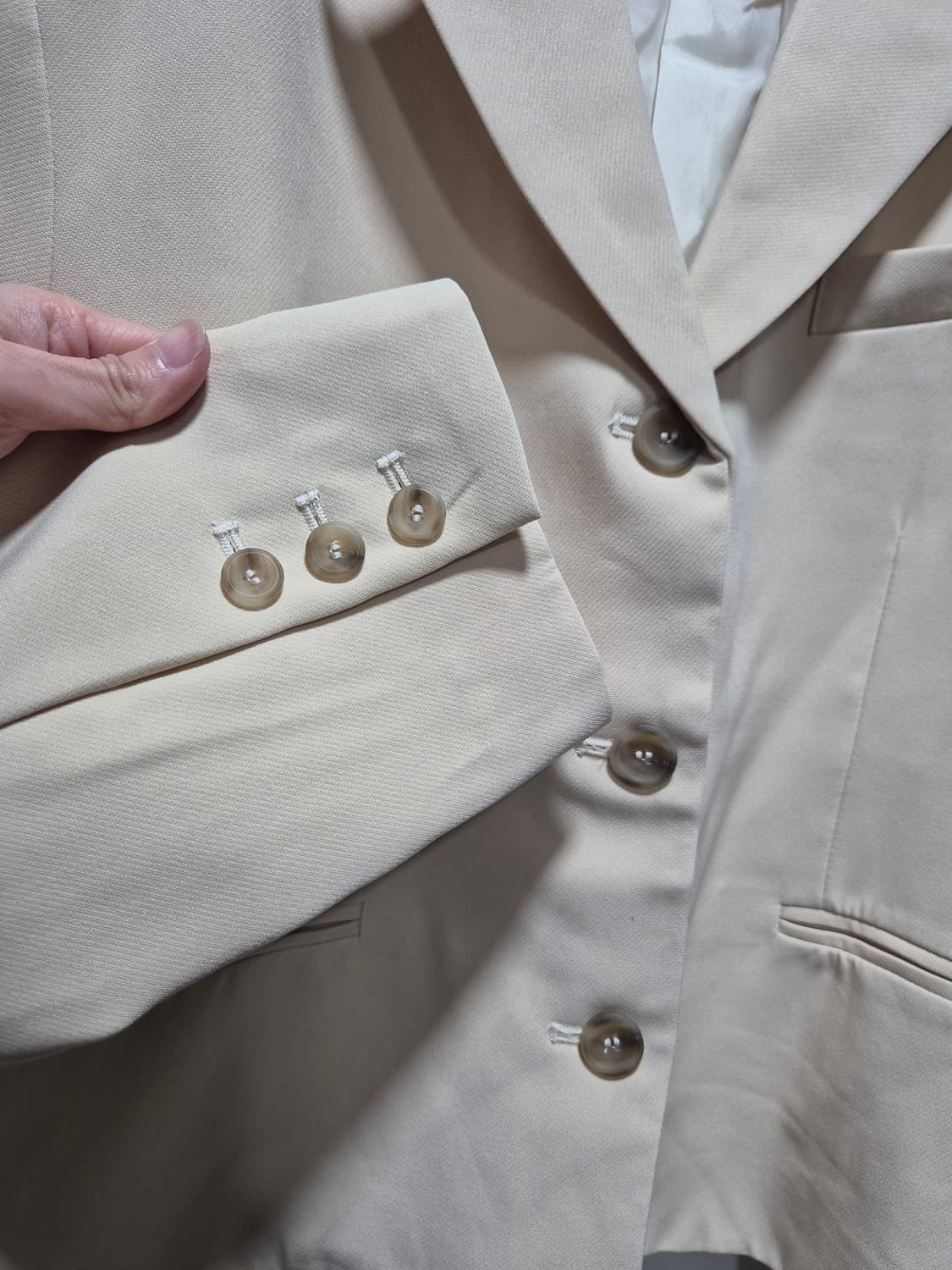 (세일)(새상품)버터아이보리 크롭 자켓 상품이미지6