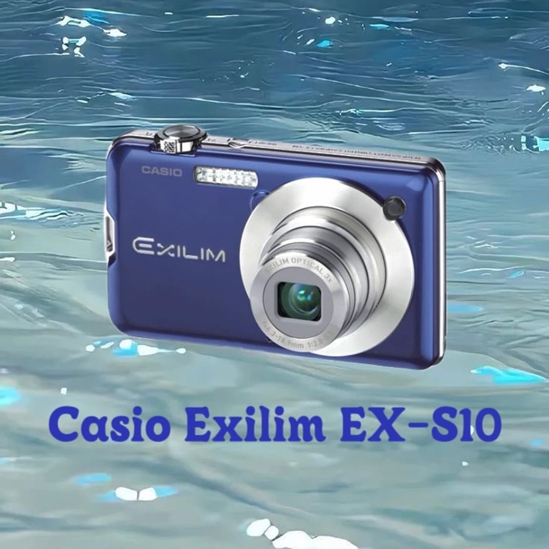 [작례O] 카시오 엑슬림 EX-S10 네이비 빈티지 디지털 카메라 상품이미지1