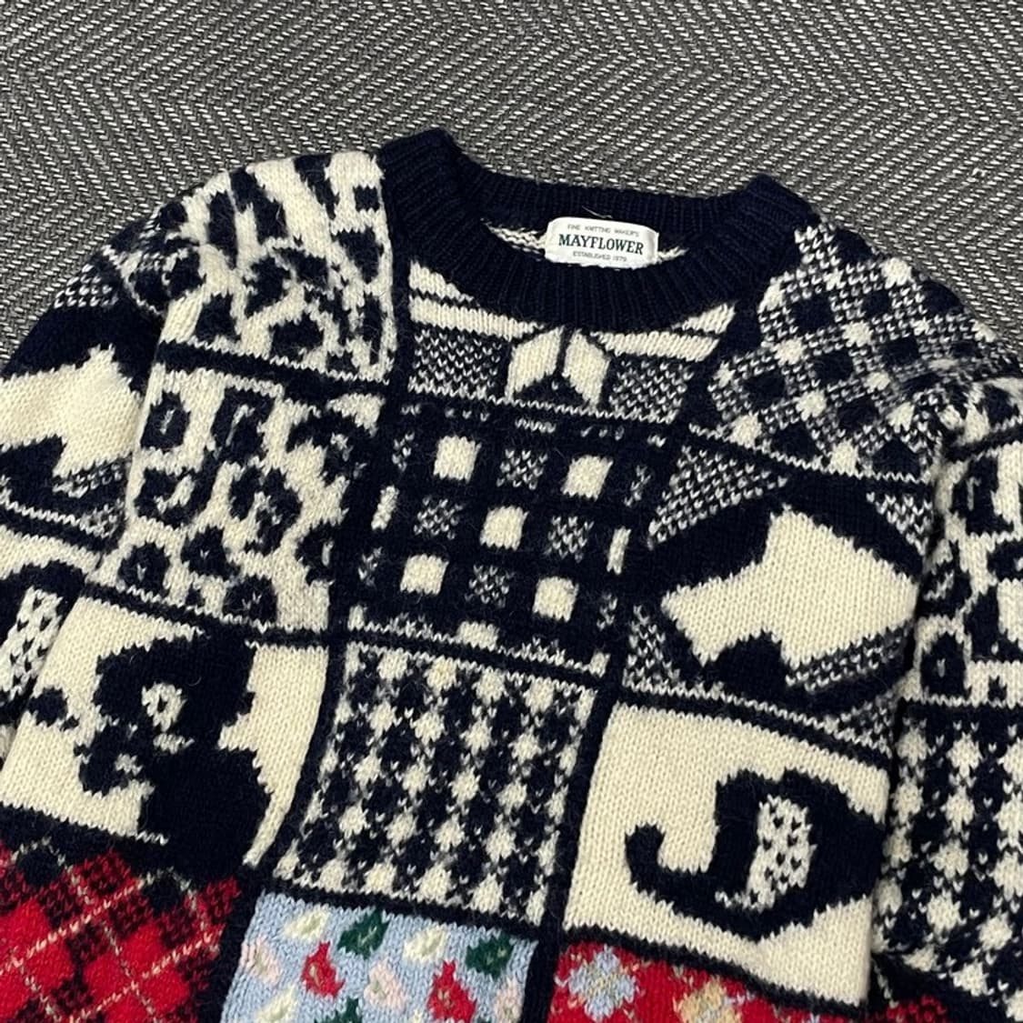 모리걸 뜨개 핸드 울 니트 v0211  상품이미지3