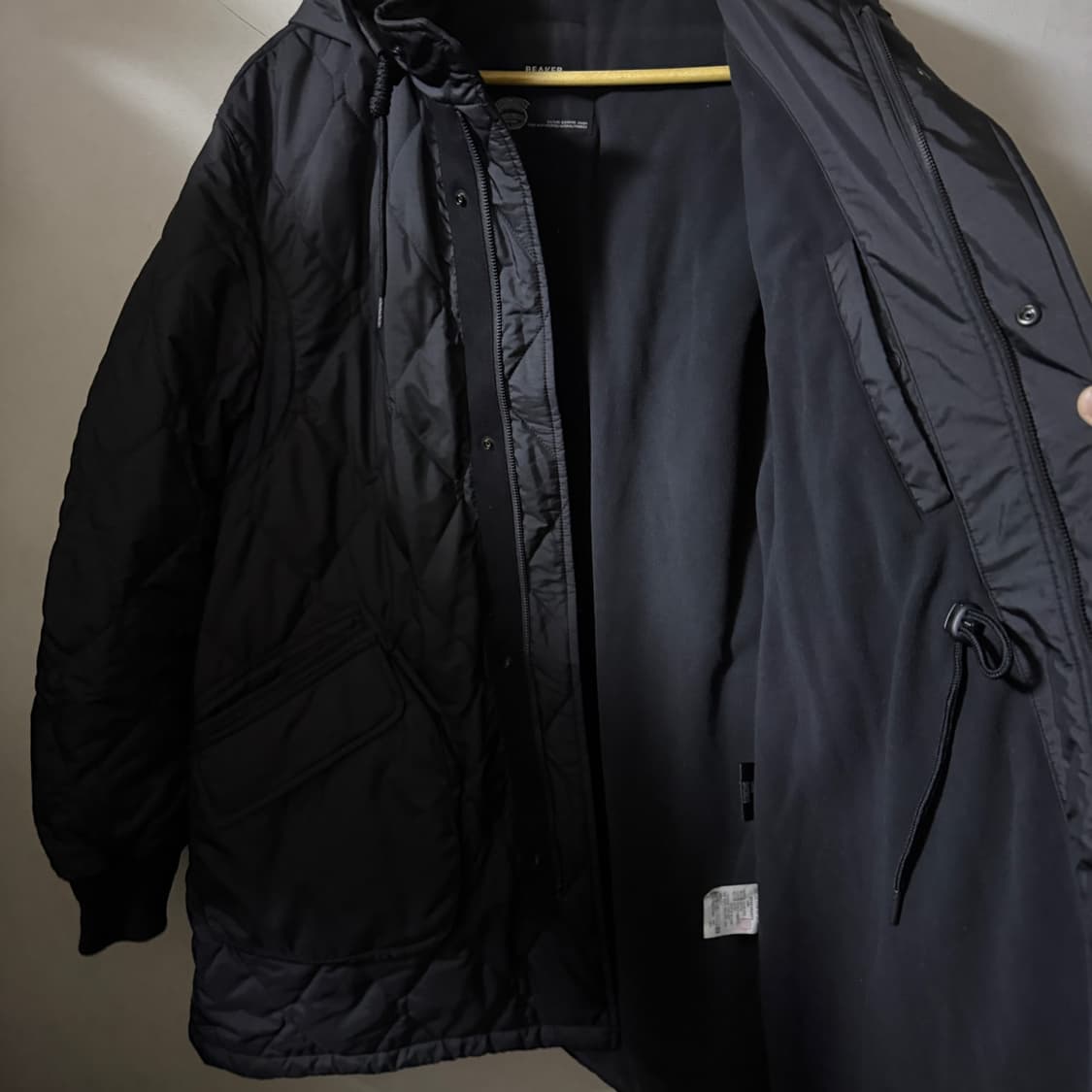 비이커 남성 퀄팅 야상 후드 점퍼 002(100정도) 상품이미지6