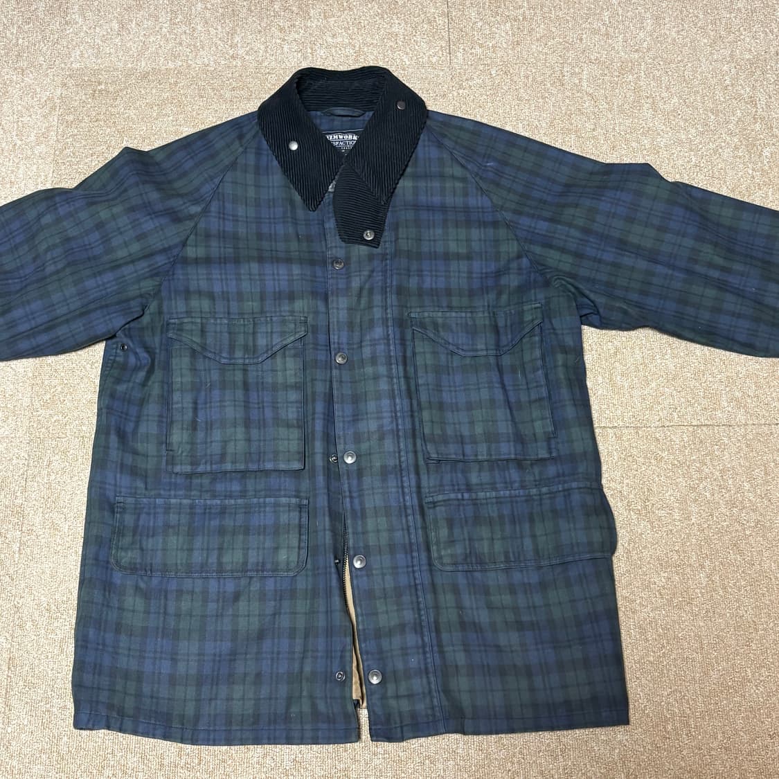 프리즘웍스 블랙와치 바버자켓 L 상품이미지2