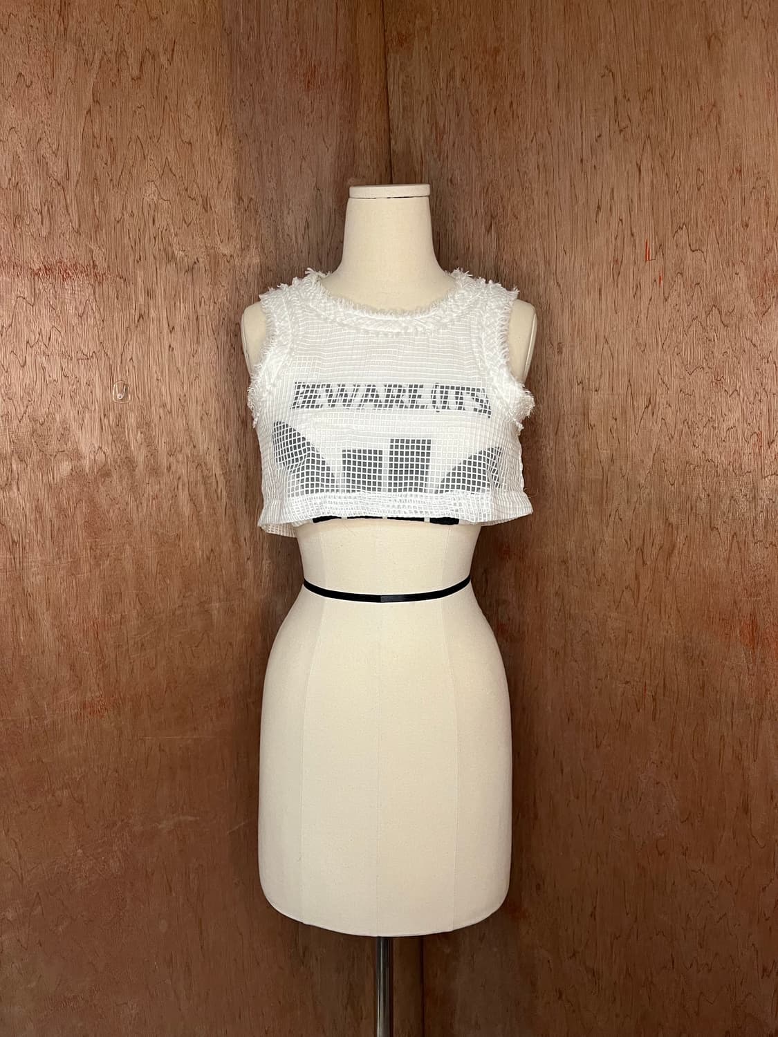 사카이 프레이드 메쉬 크롭 탑 상품이미지1