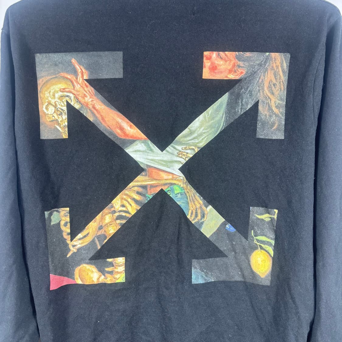 (정품/XL)오프화이트 파스칼 페인팅 블랙 긴팔 티셔츠 상품이미지5