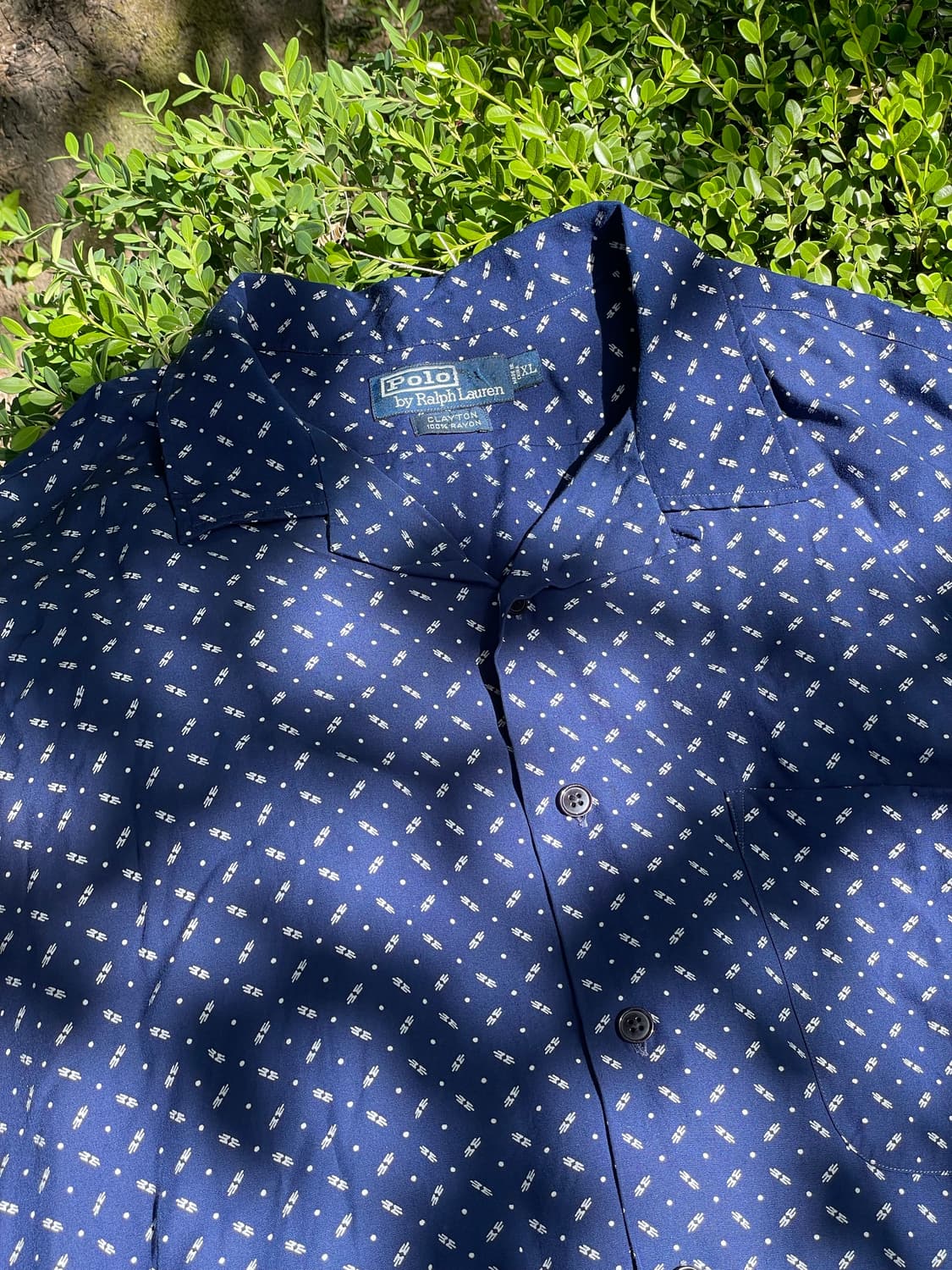 90s 빈티지 폴로 레이온반팔 셔츠 xl 상품이미지2