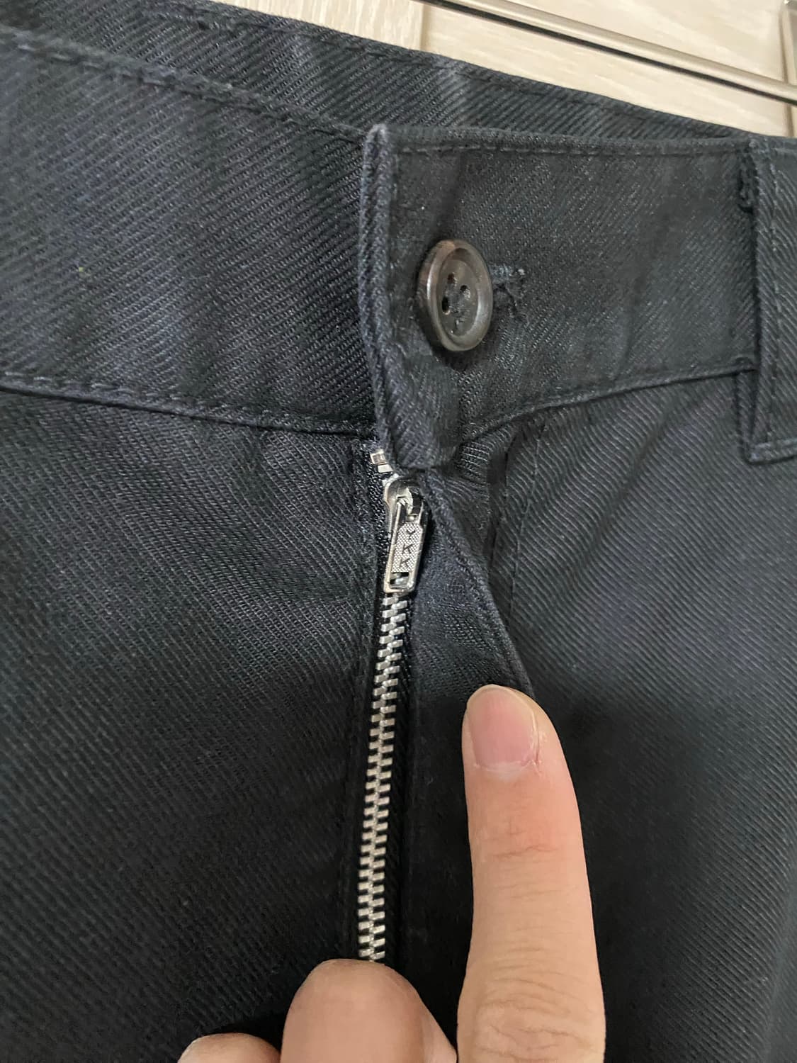 꼼데가르송 옴므 듀스 코튼 트라우저 블랙 XL 상품이미지4