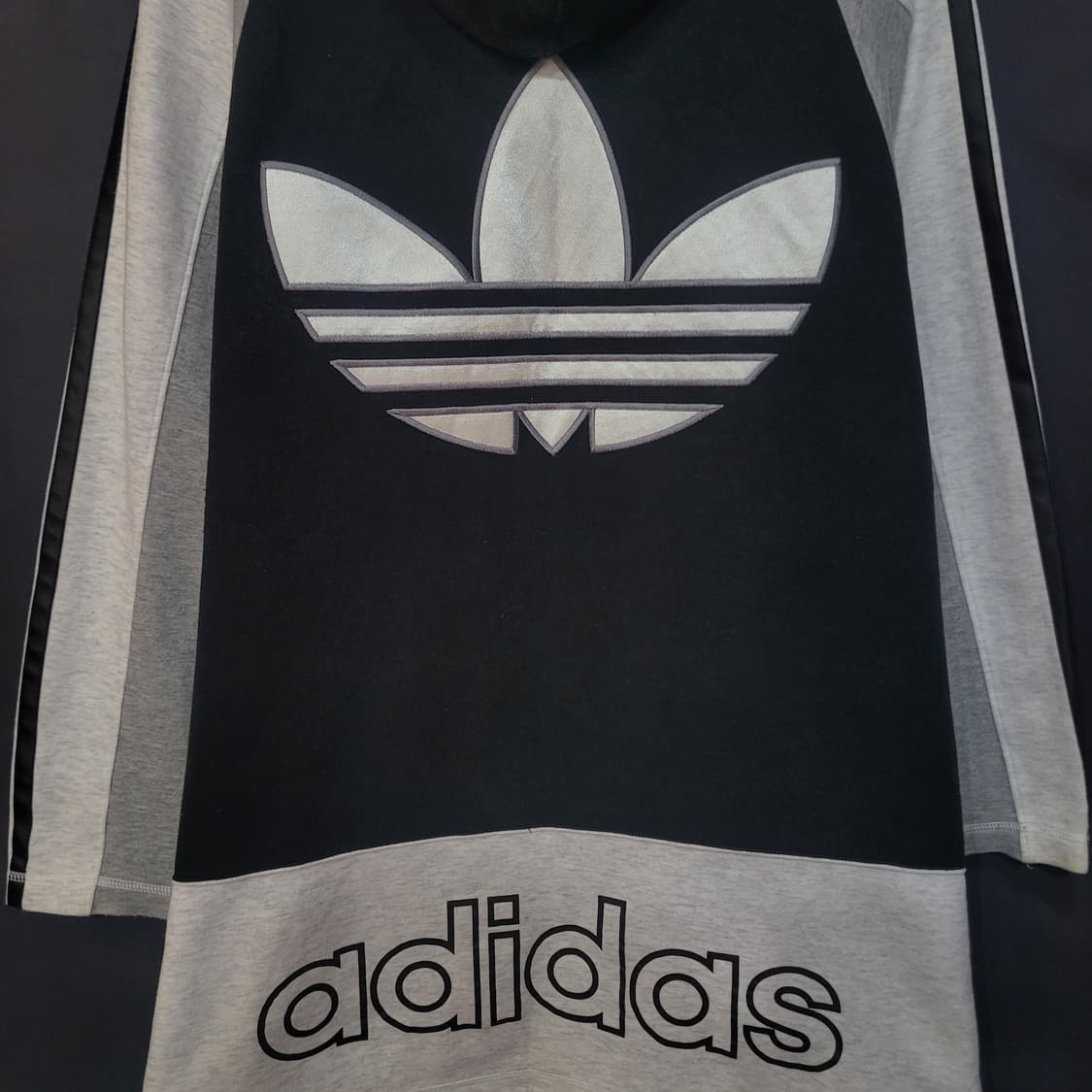 아디다스 불꽃 파이어버드 올드스쿨 90s 빅로고 아노락 후드 상품이미지5