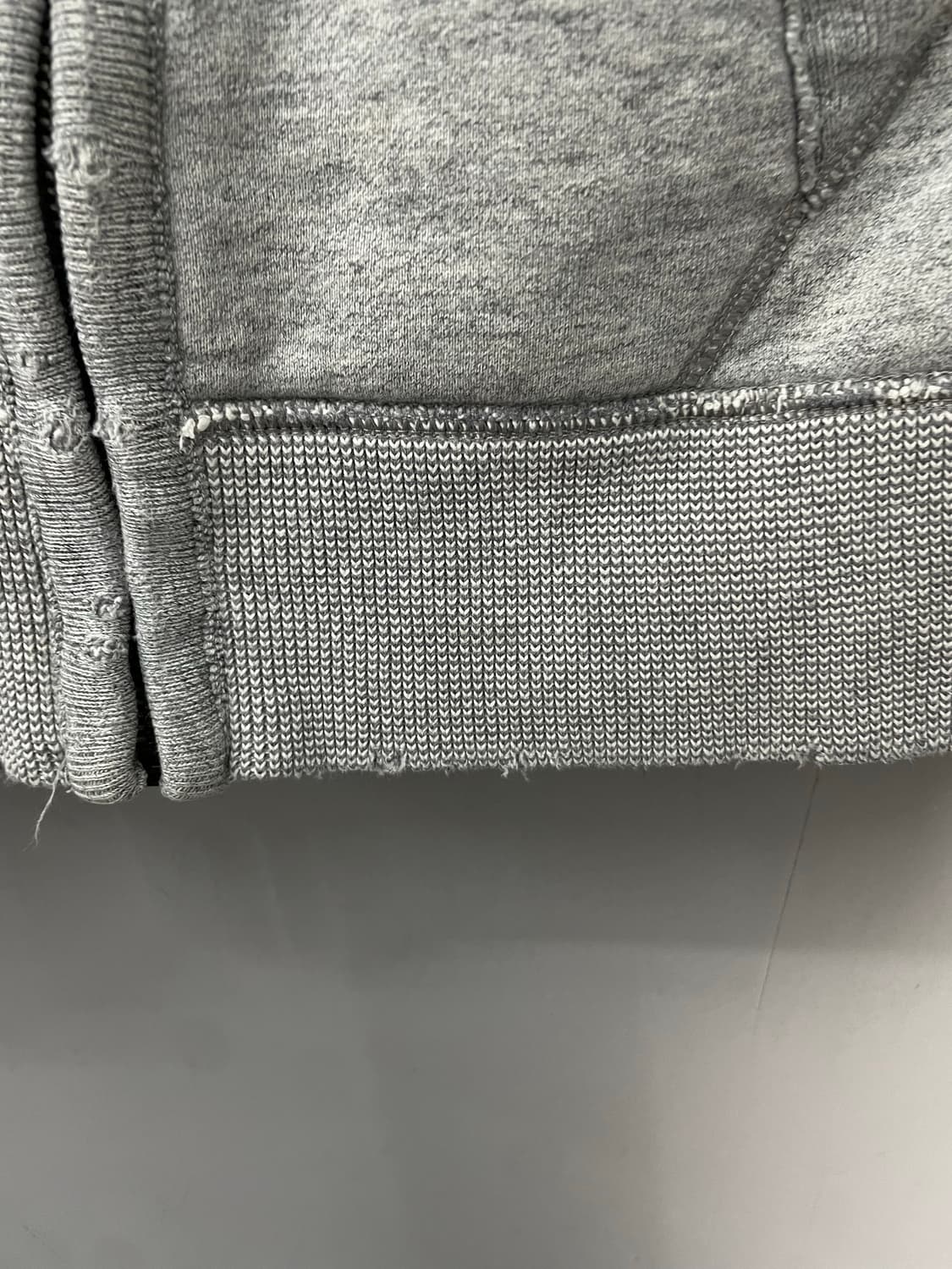 아베크롬비 그레이 데미지 집업 스웻셔츠 H1657 상품이미지7